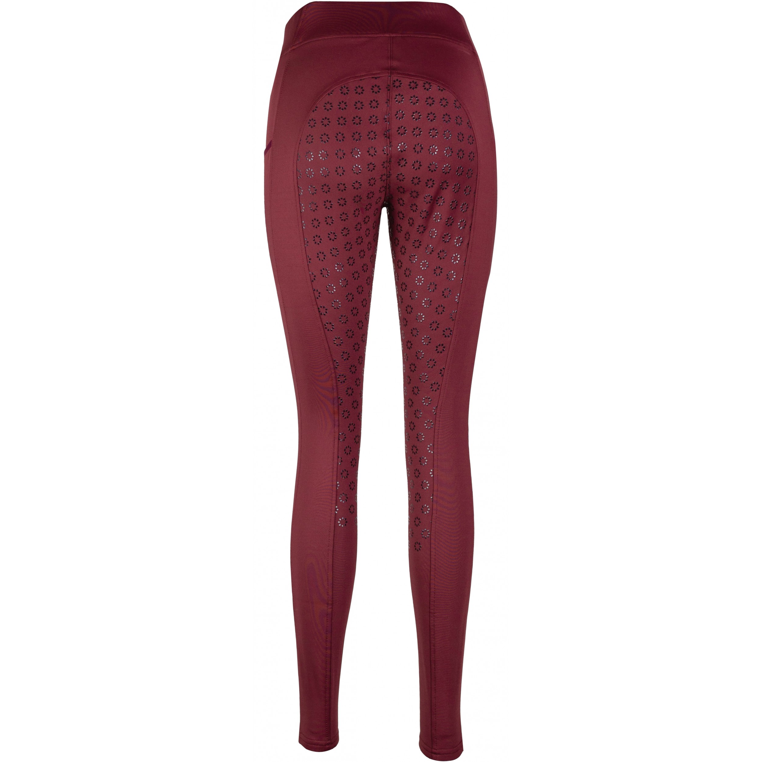 Winter Damen Reitleggings Silikon Vollbesatz THEA merlot