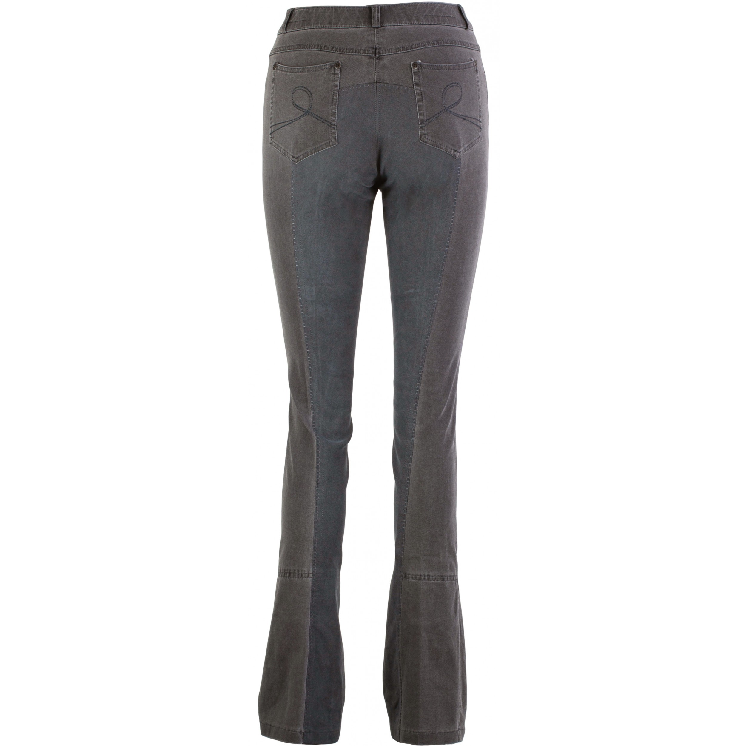 Damen Jodhpur Reithose Vollbesatz DINA Jeans hellgrau/asphalt 