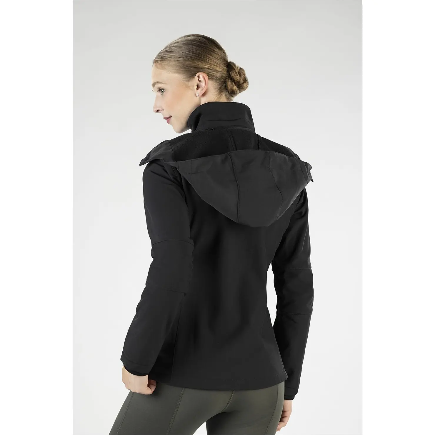 Kinder Reitjacke SPORT Softshell schwarz