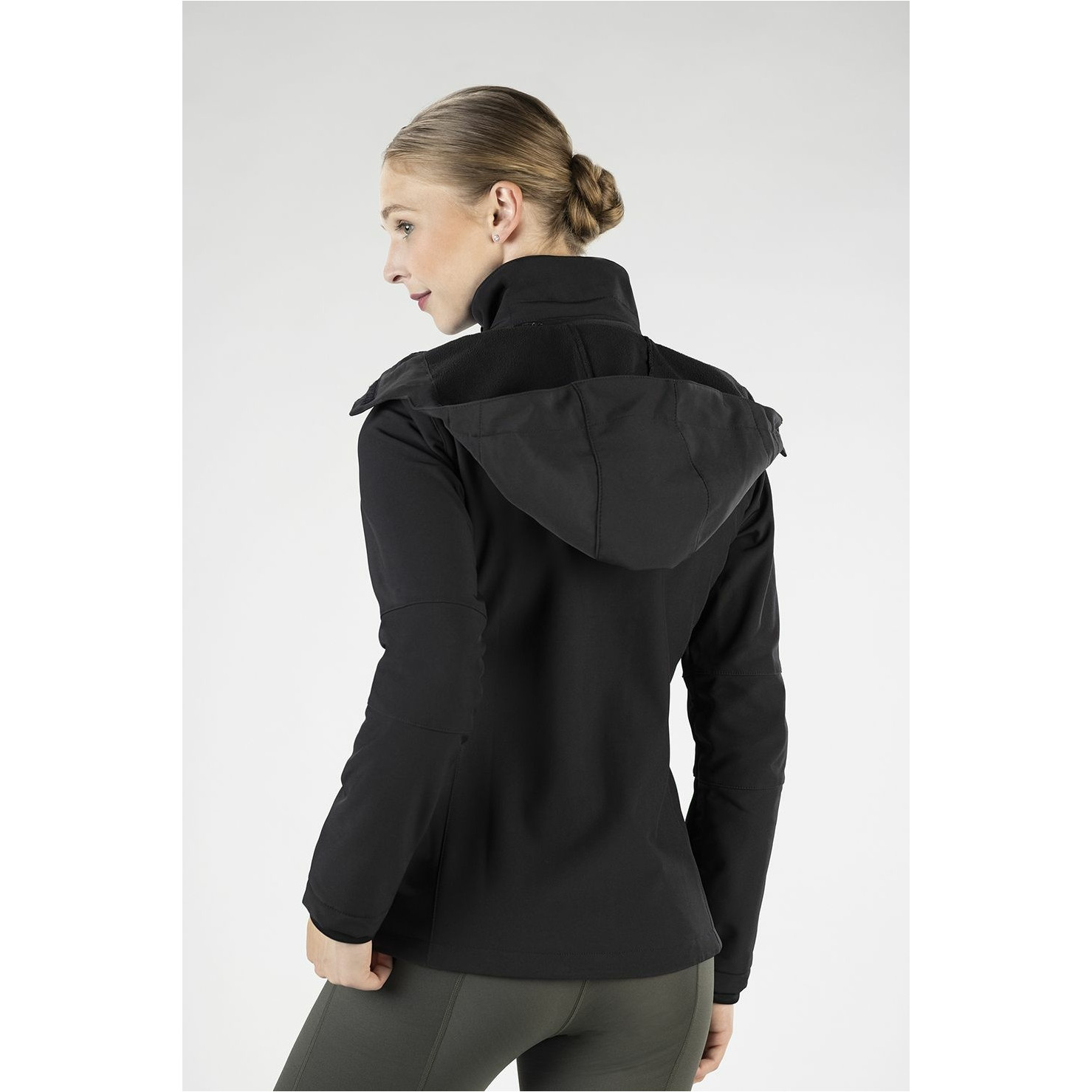 Kinder Reitjacke SPORT Softshell schwarz