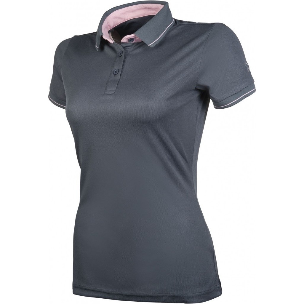 Damen Poloshirt CLASSICO dunkelgrau