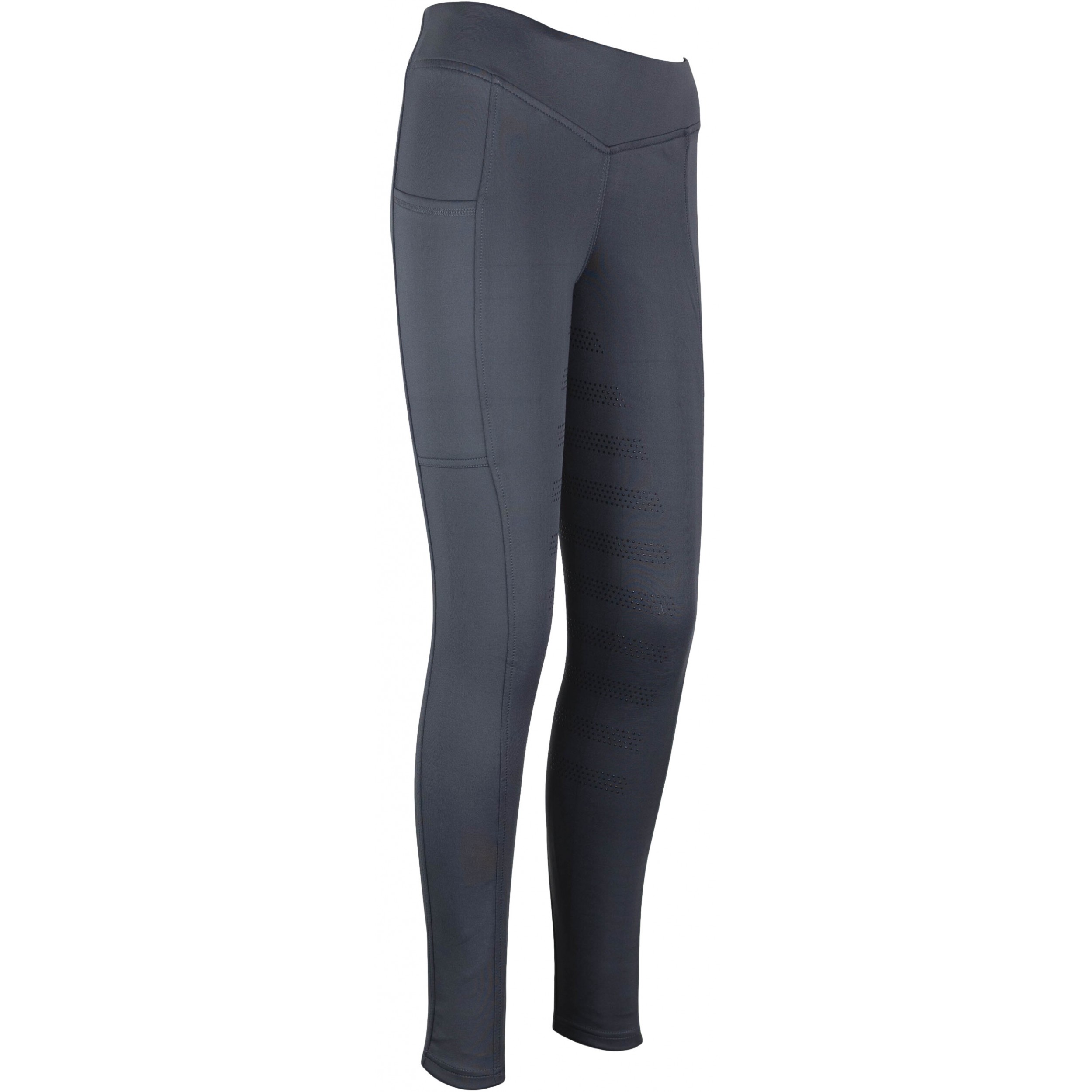 Damen Reitleggings Silikon Vollbesatz ARIELLA graphit