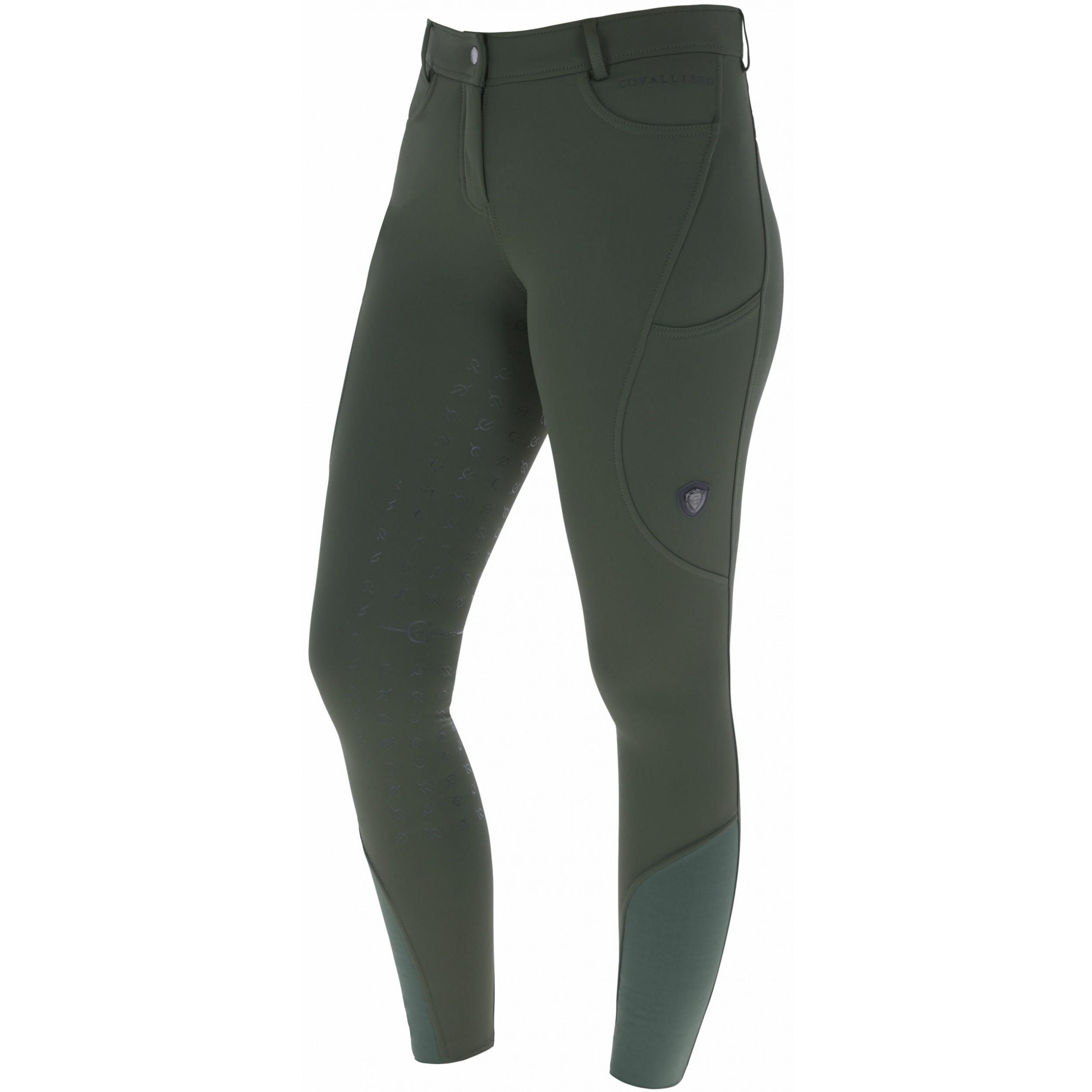 Damen Reithose Silikon Vollbesatz H/W24 opal green