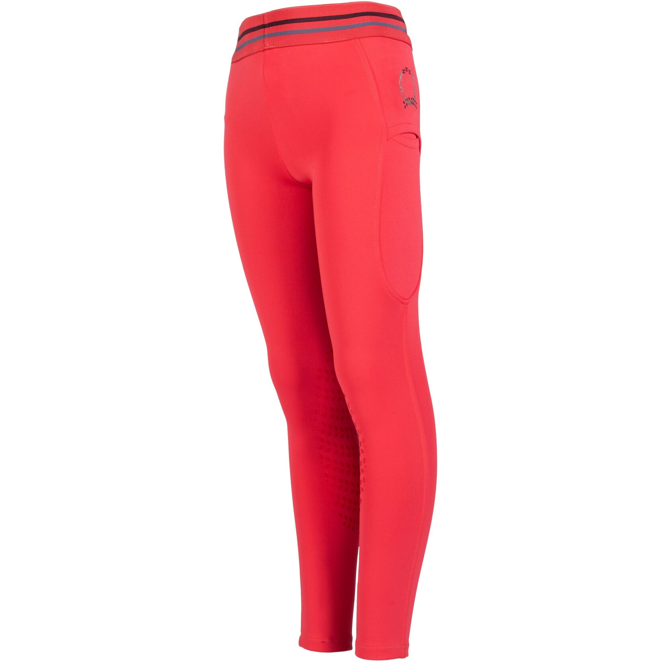 Kinder Reitleggings Silikon Kniebesatz AYMEE pink