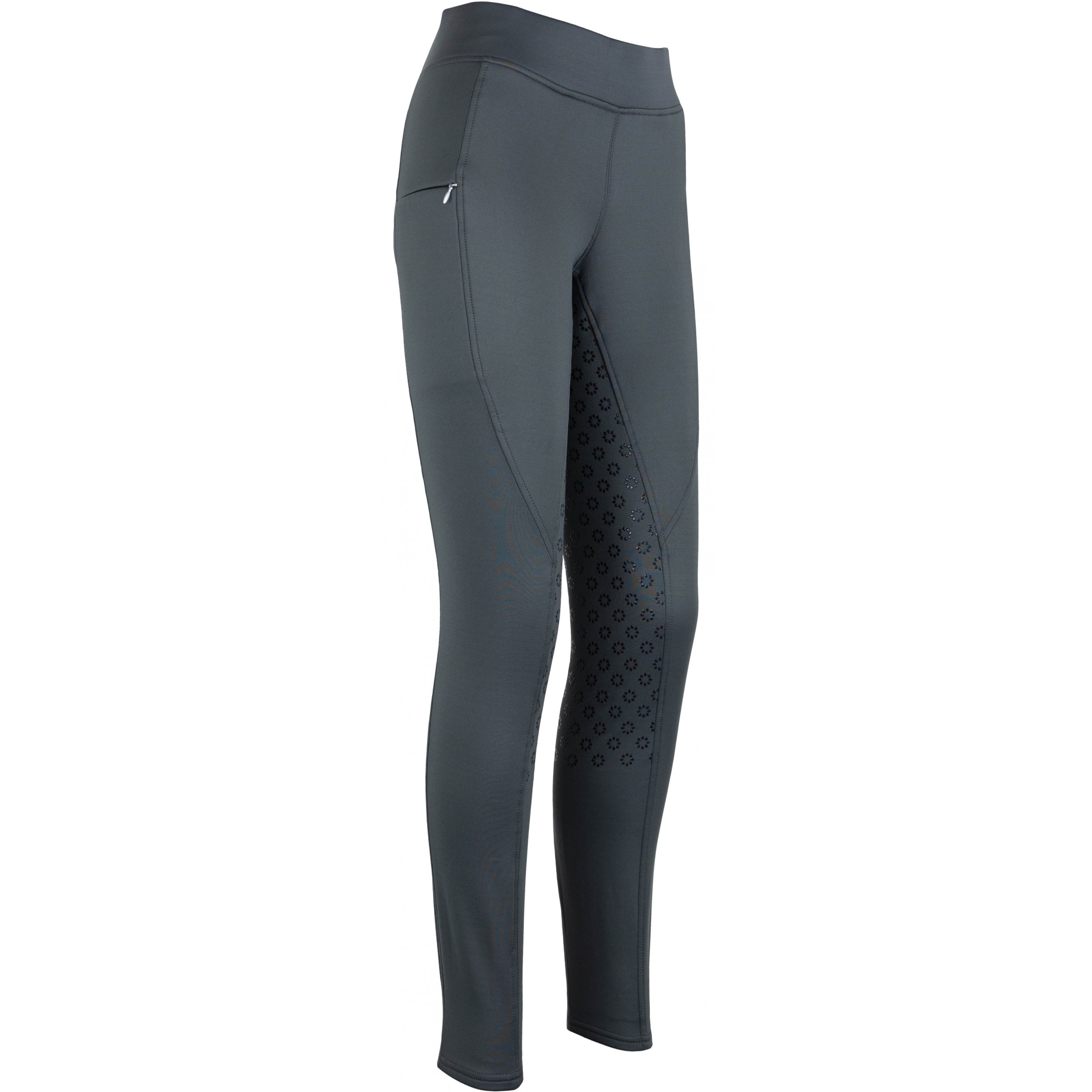 Winter Damen Reitleggings Silikon Vollbesatz THEA graphite