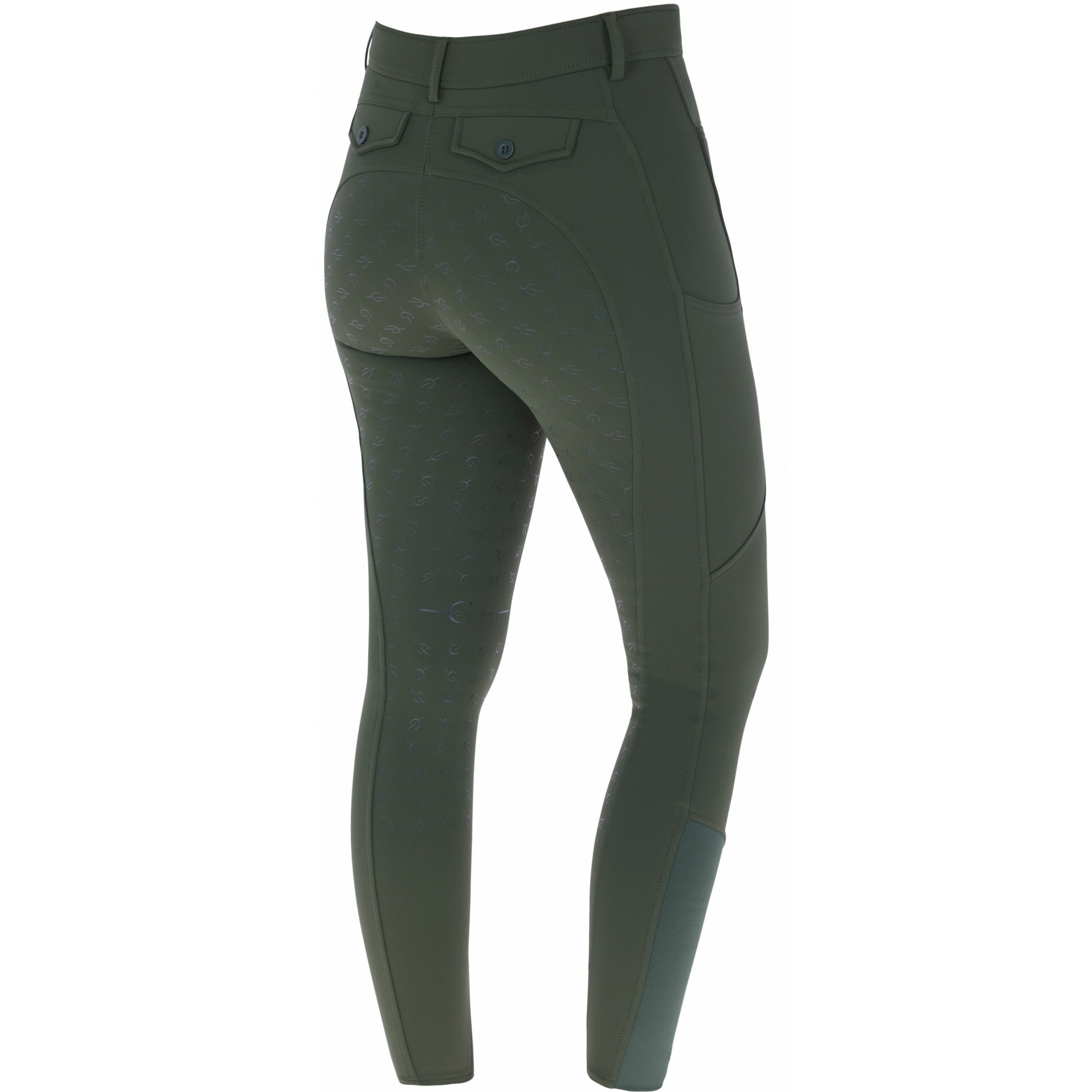 Damen Reithose Silikon Vollbesatz H/W24 opal green