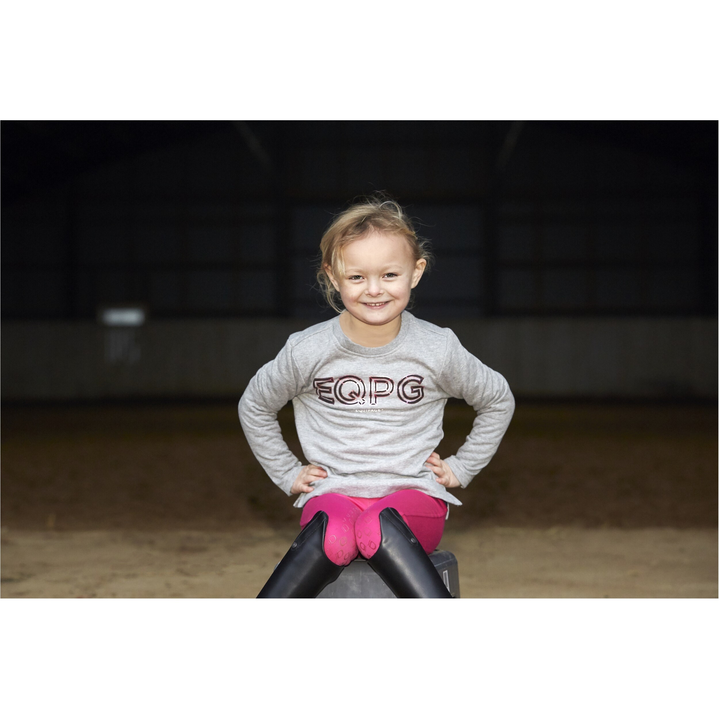 Kinder Sweatshirt JULIA Langarm grau melange