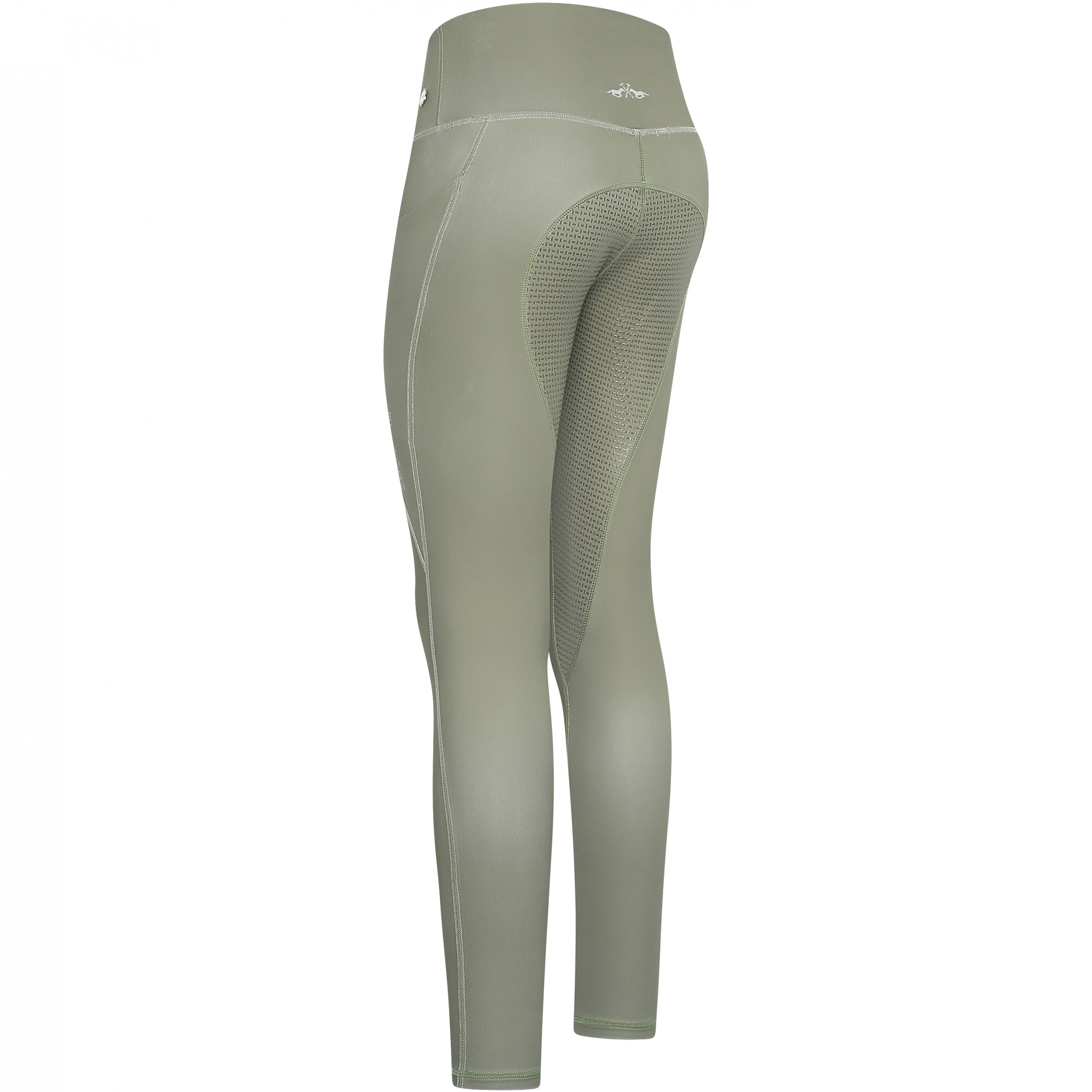 Damen Reitlegging Silikon Vollbesatz HVPSporty Sue oil green