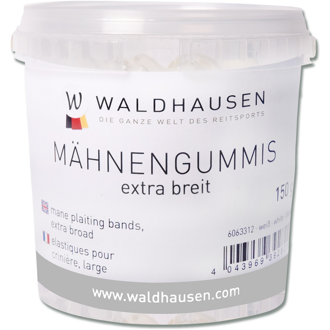 Mähnengummis extra breit transparent