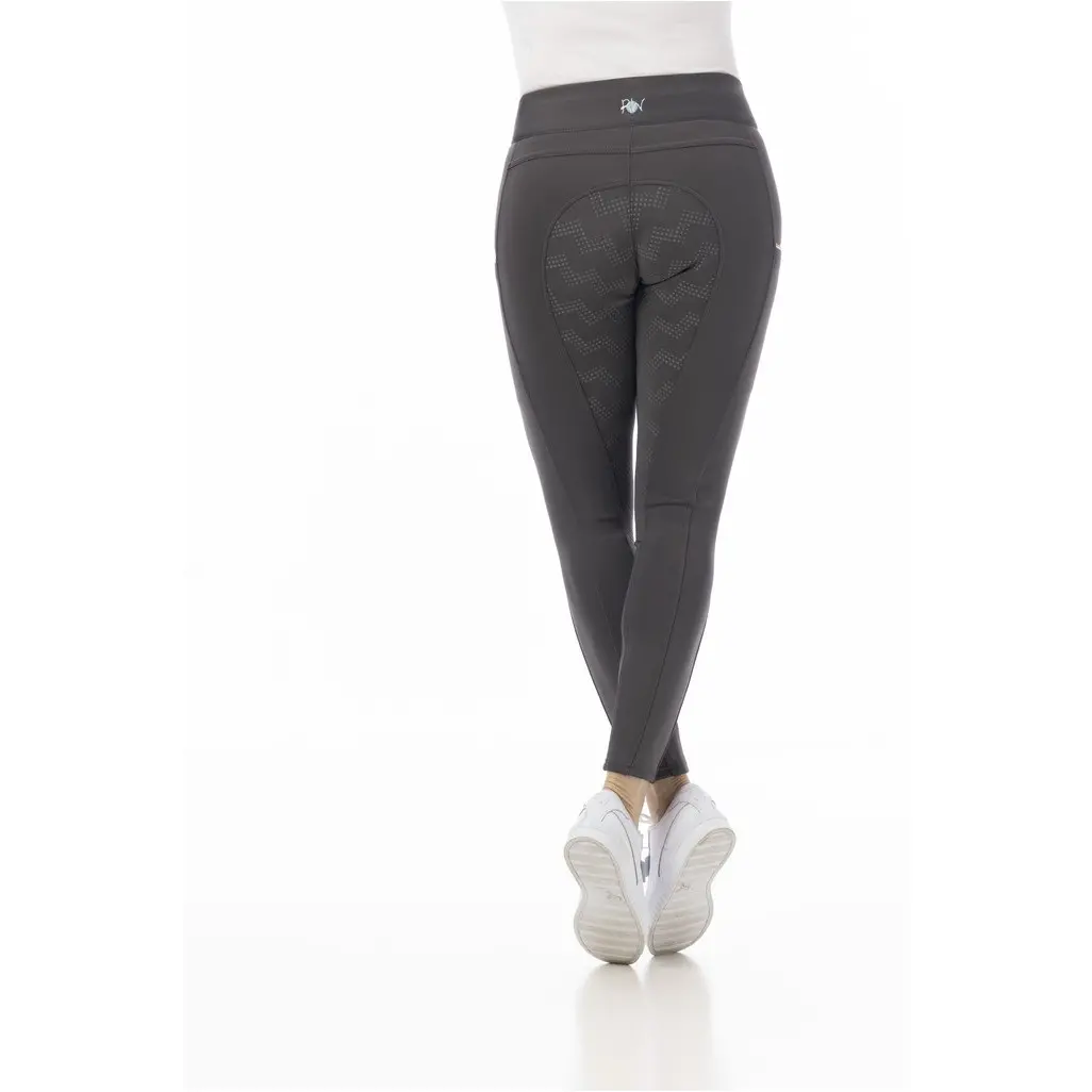 Damen Reitleggings Silikon Vollbesatz AGADIR grau