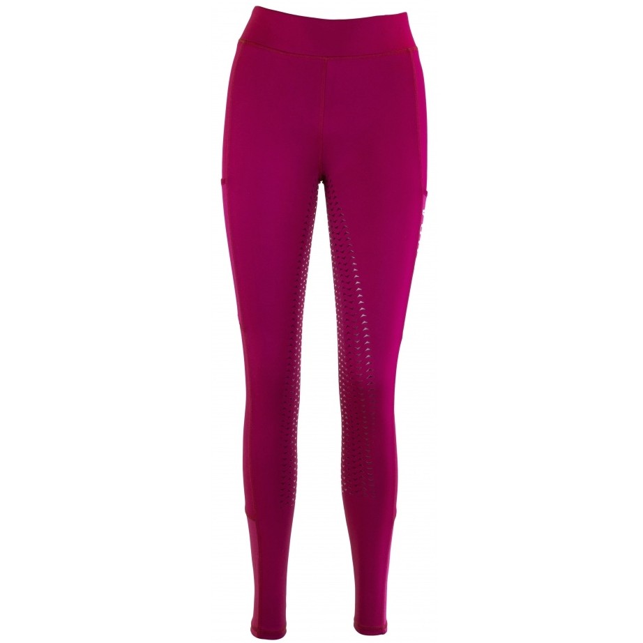 Damen Reitleggings Silikon Vollbesatz EMILIA cranberry