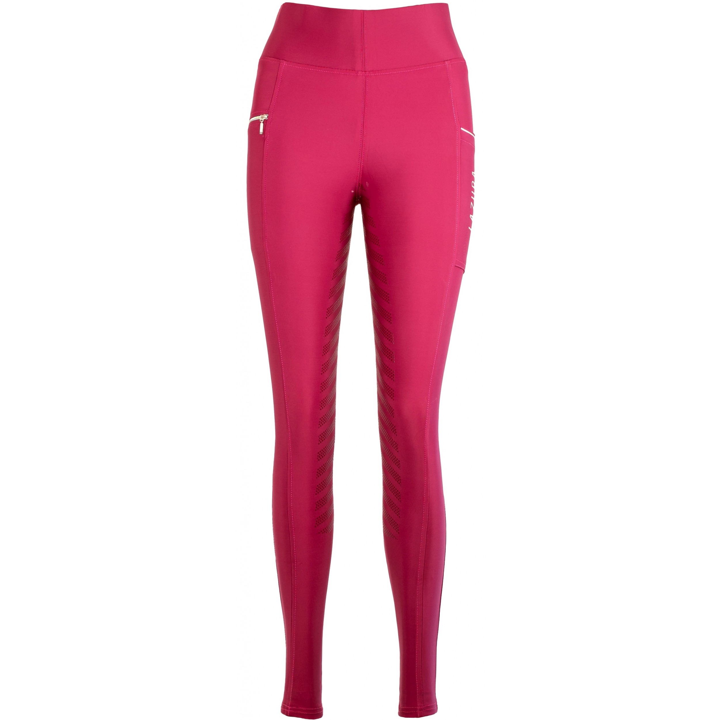 Damen Reitleggings Silikon Vollbesatz FENJA burgundy