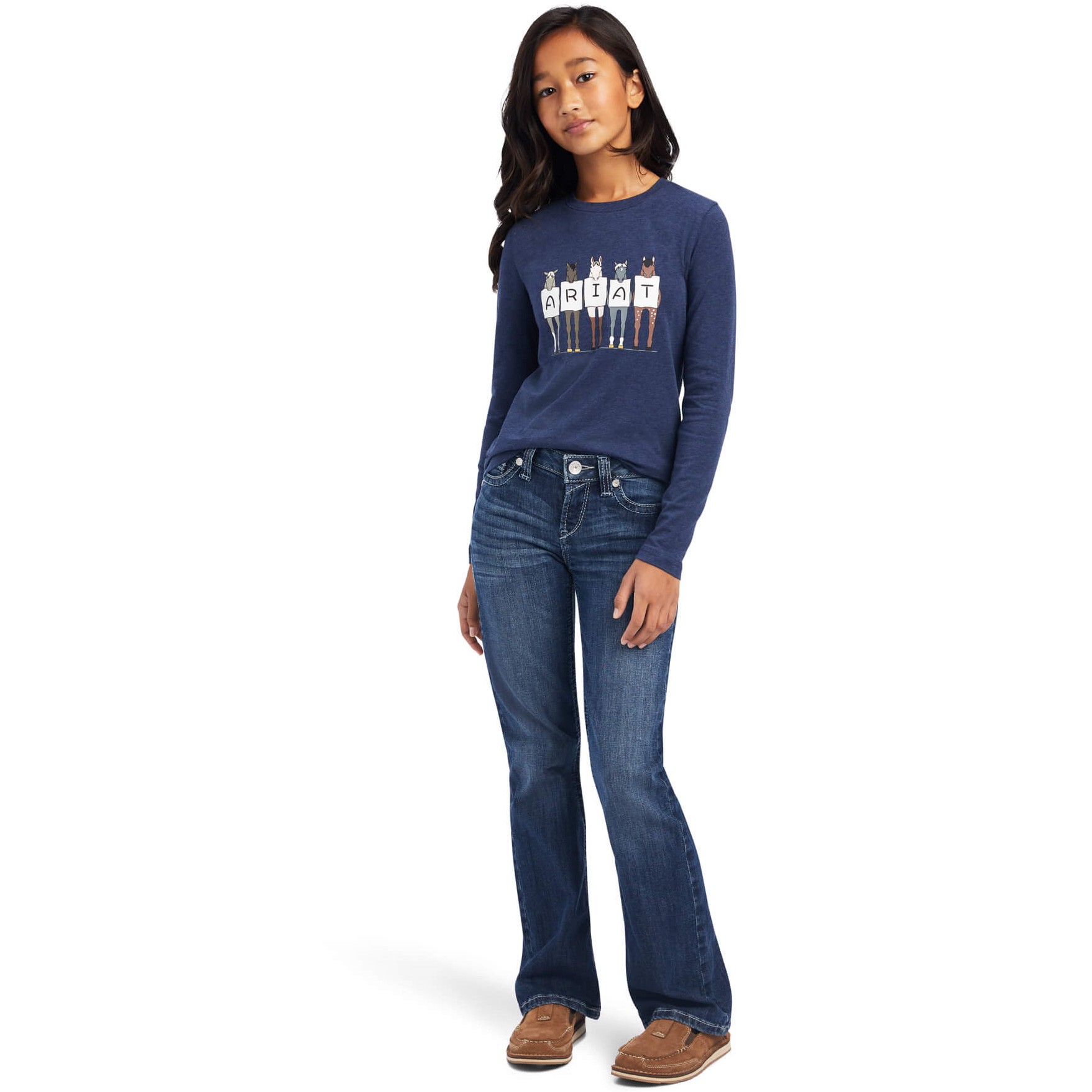 Kinder Longsleeve FAN CLUB navy heather