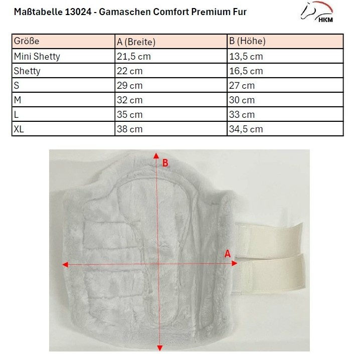 Gamaschen COMFORT PREMIUM FUR weiß