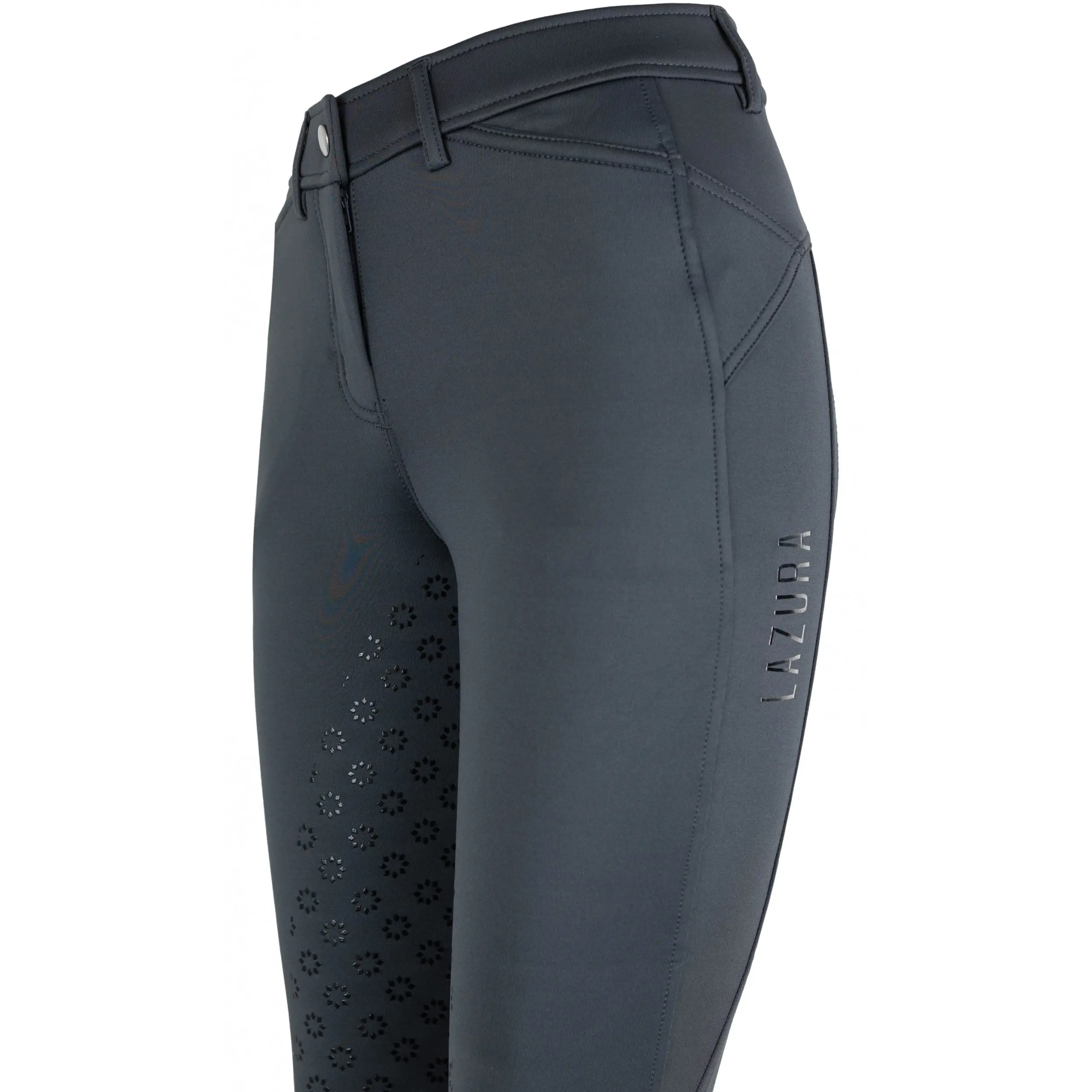 Winter Damen Reithose Silikon Vollbesatz GRETA graphite