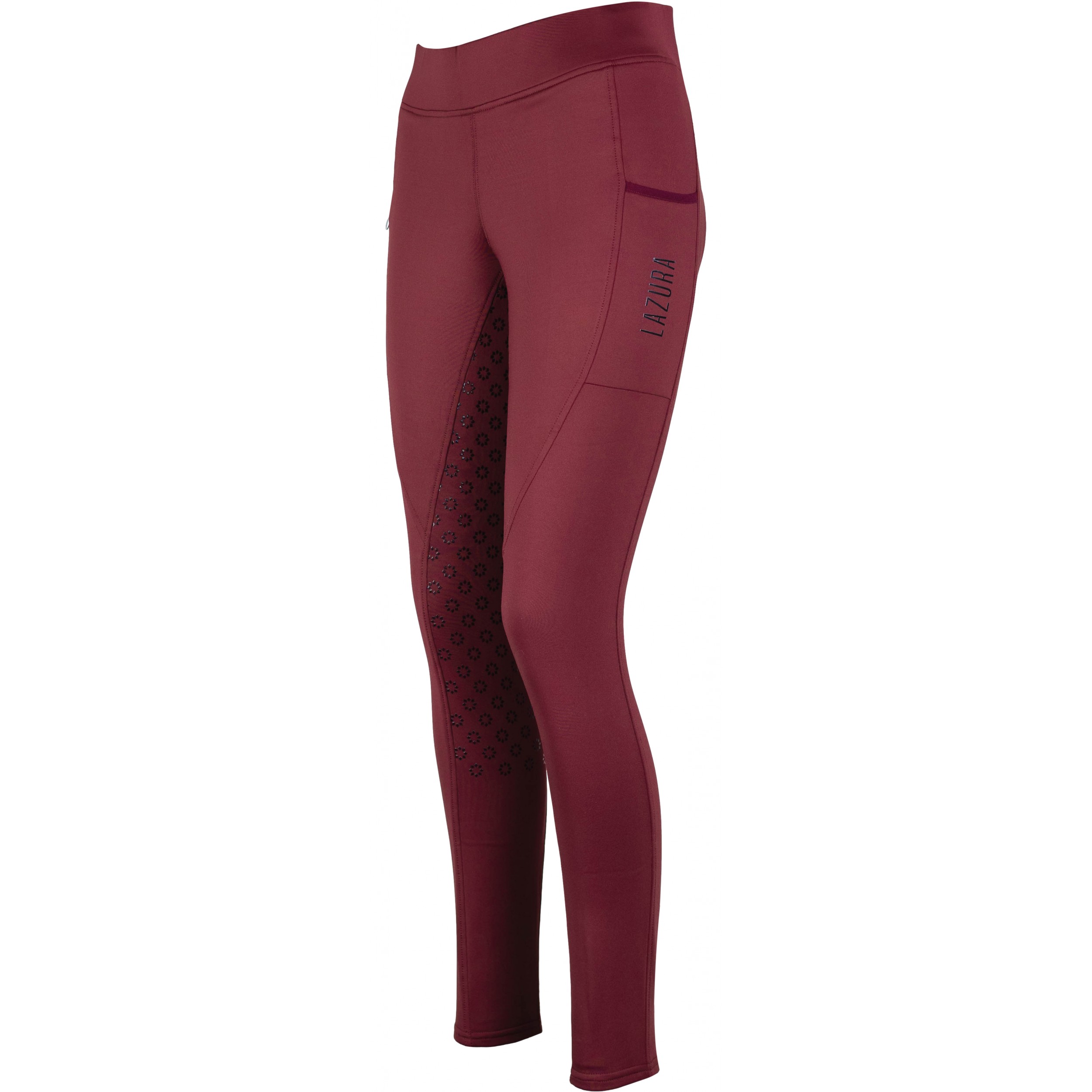 Winter Damen Reitleggings Silikon Vollbesatz THEA merlot