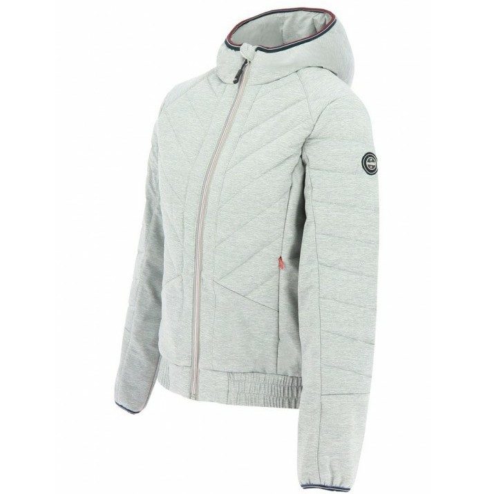 Damen Hybridjacke MONA grau meliert