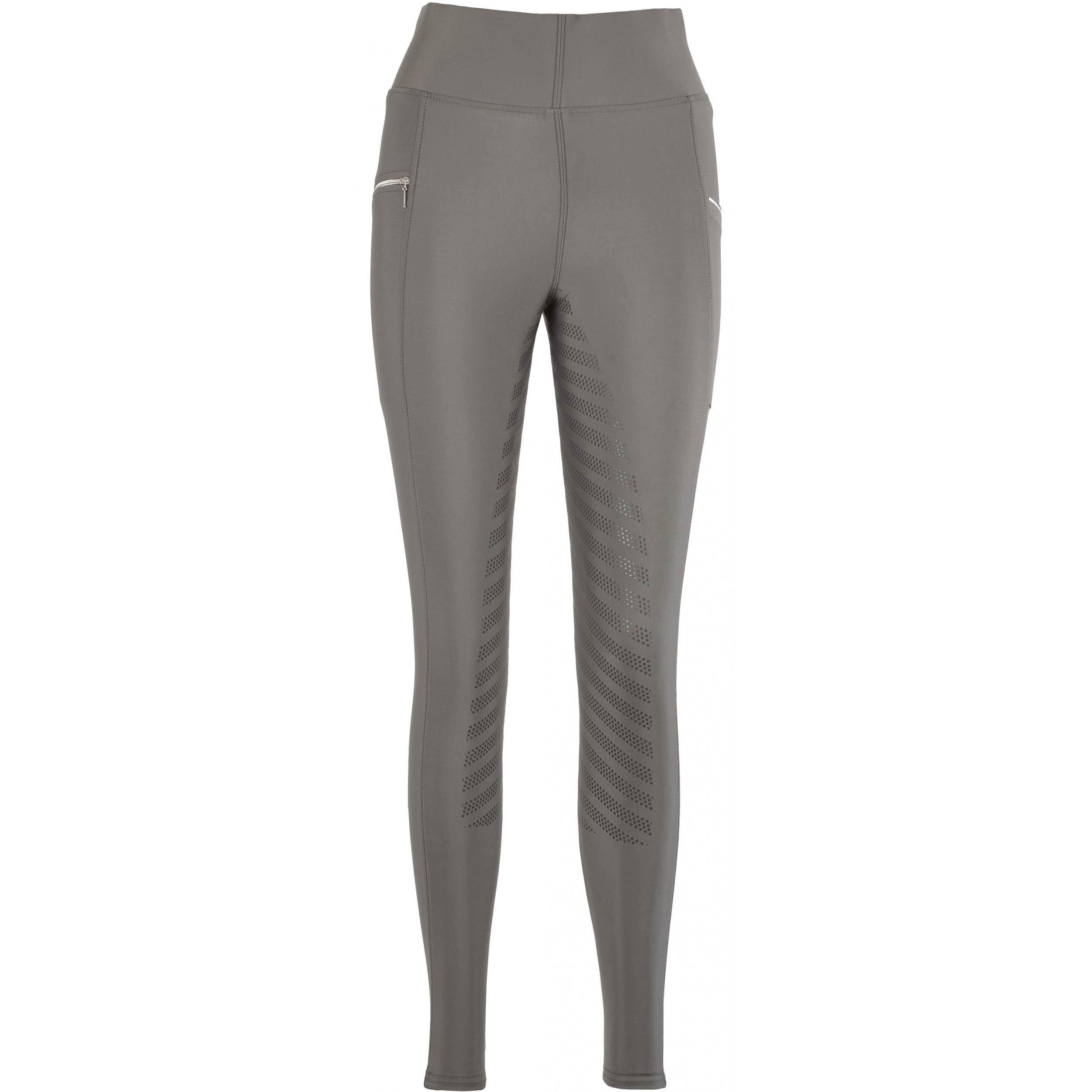 Damen Reitleggings Silikon Vollbesatz FENJA stone