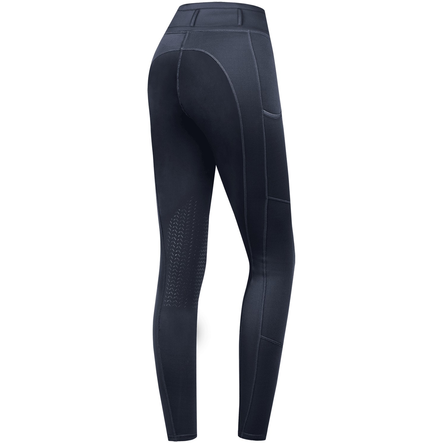 Damen Reitleggings Silikon Kniebesatz ELLA nachtblau