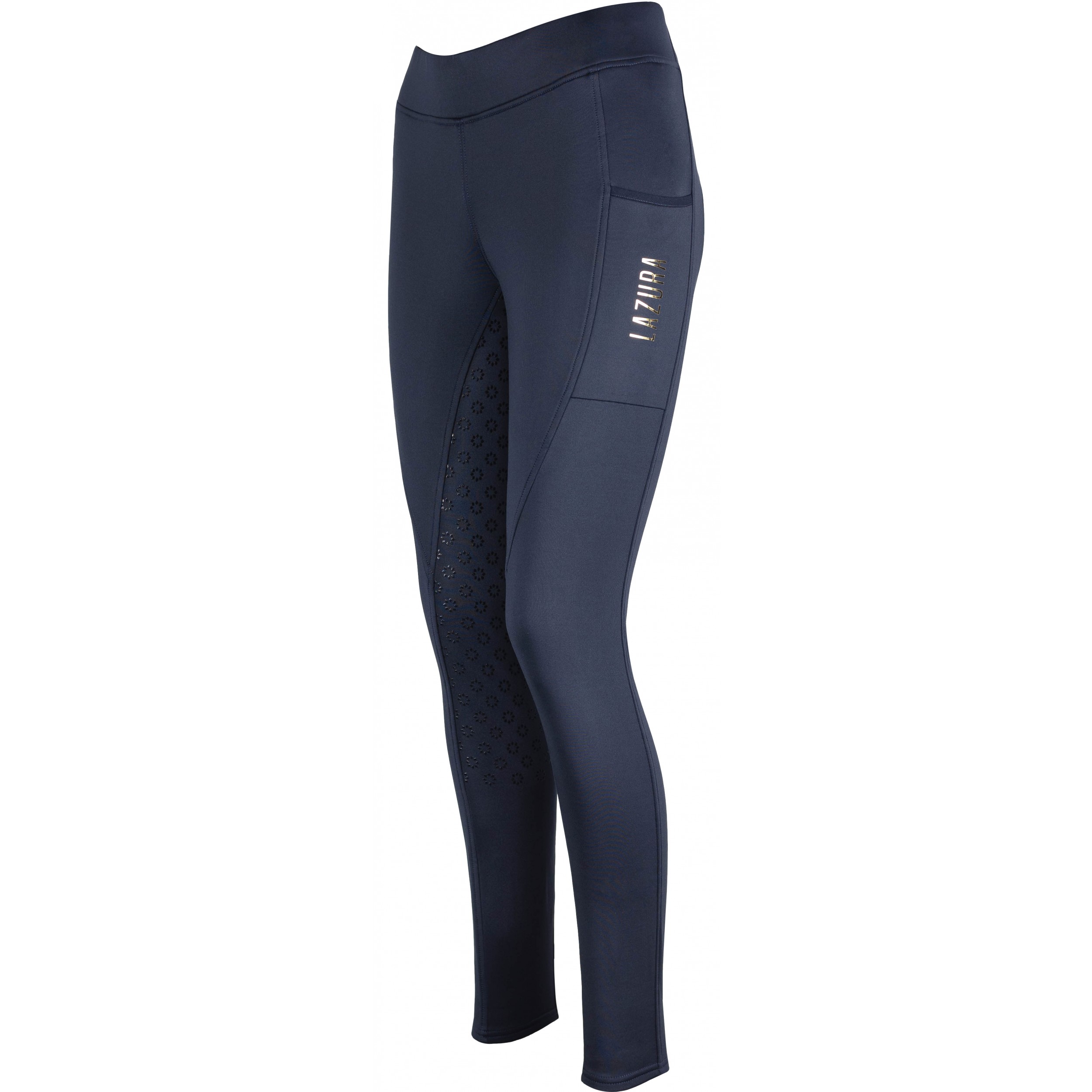 Winter Damen Reitleggings Silikon Vollbesatz THEA dark navy