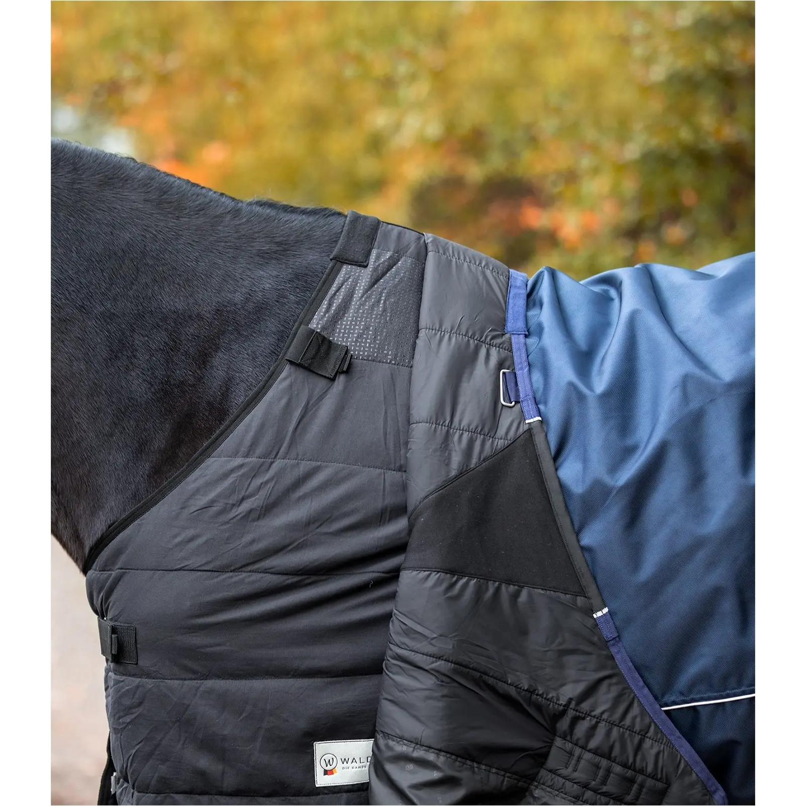 Outdoordecke 200g Füllung 1680D High Neck PREMIUM nachtblau