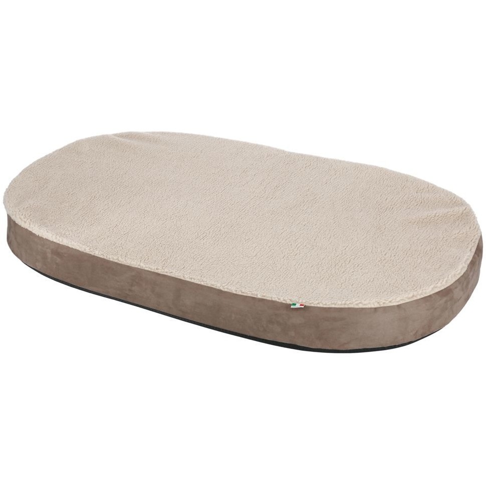 Matratze Memory-Foam oval grau/beige