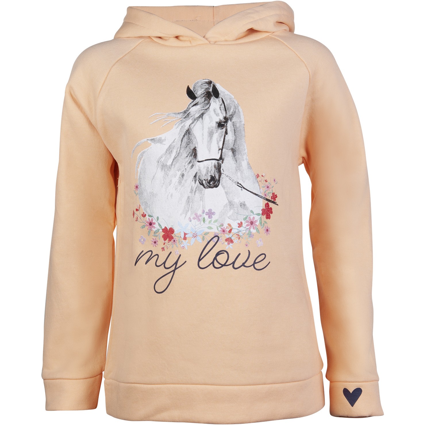 Kinder Hoody HORSE SPIRIT apricot