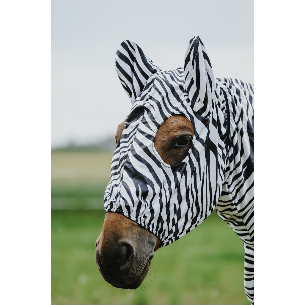 Ekzem-Schutzhaube ZEBRA schwarz/weiß