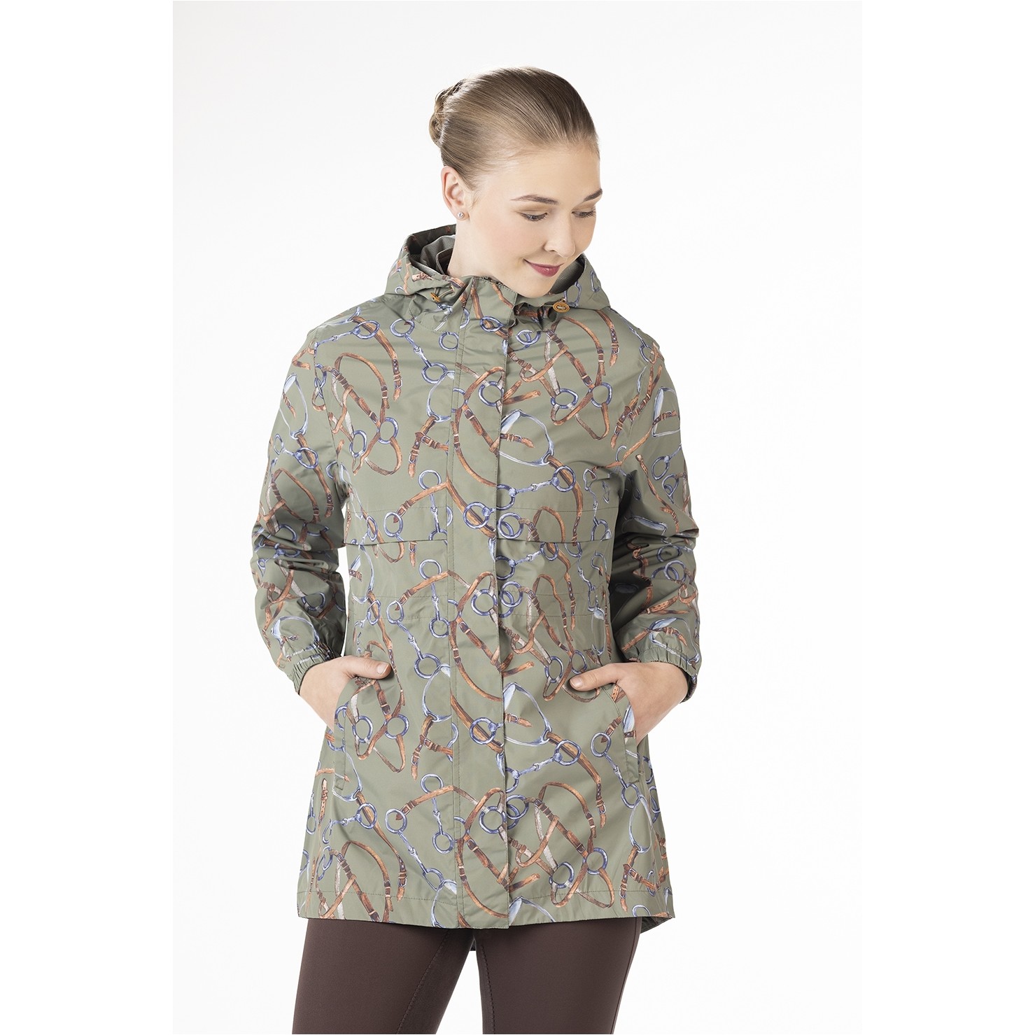 Damen Regenjacke ALLURE olivgrün