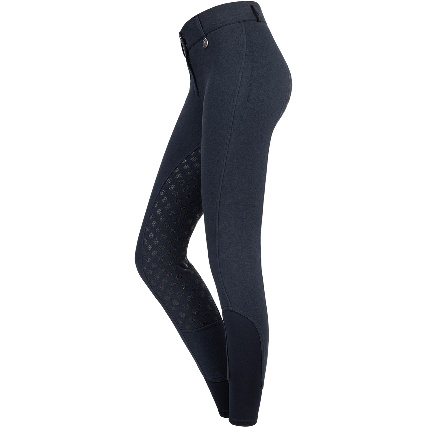 Winter Damen Reithose Silikon Vollbesatz FUN SPORT Hochbund nachtblau