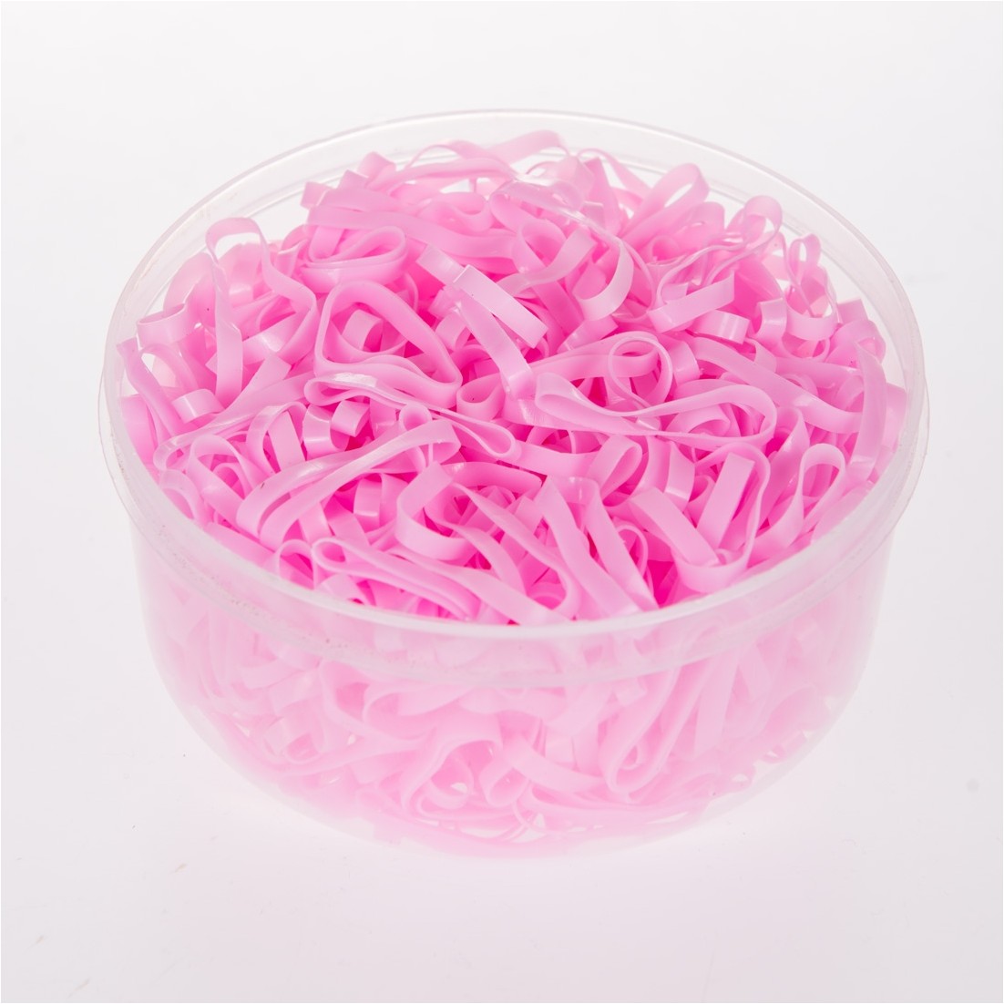 Mähnengummis aus Silikon (450 Stk.) rosa