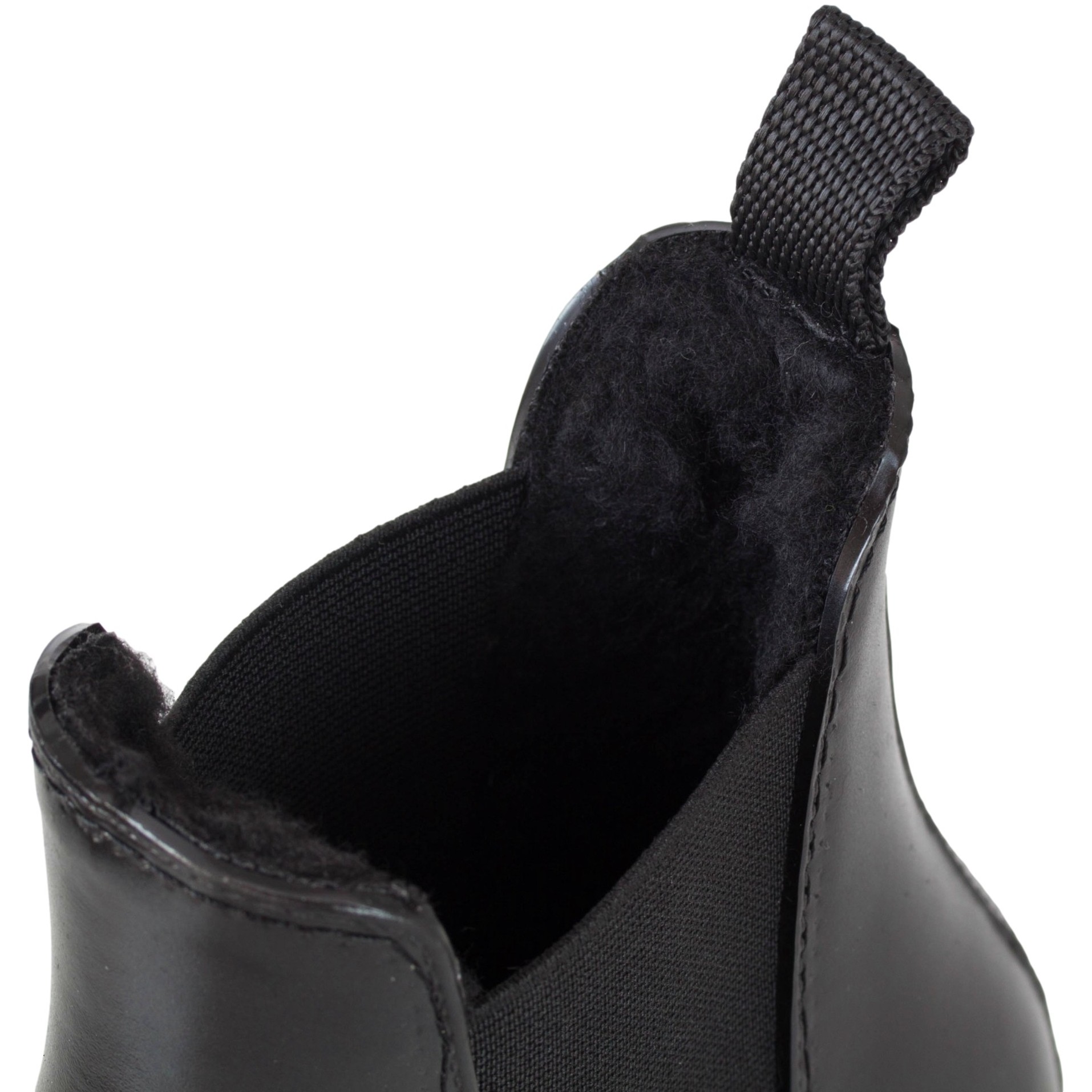 Winter Jodhpur Reitstiefeletten BASIC Kunstleder schwarz