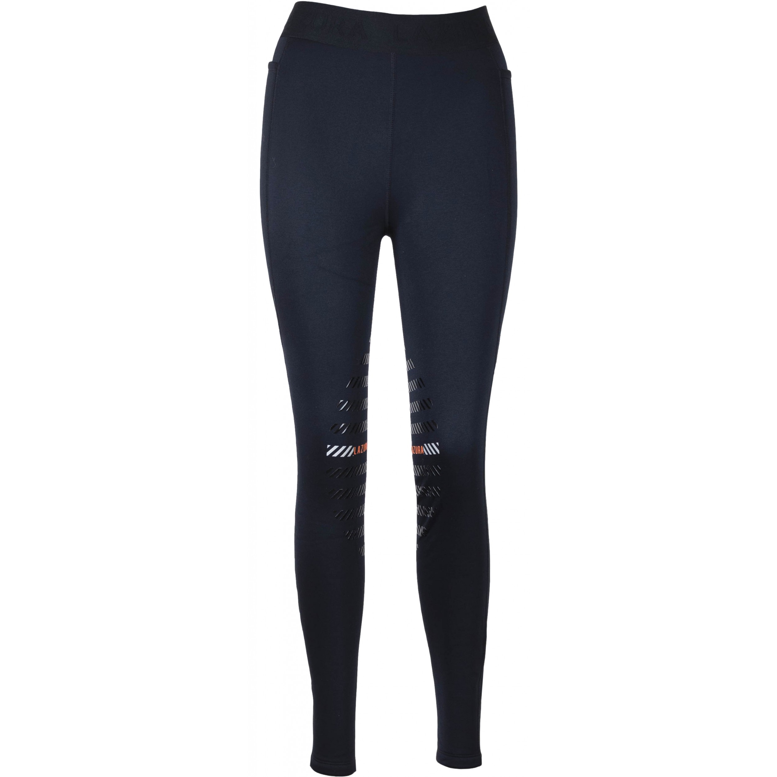 Damen Reitleggings Silikon Kniebesatz ANITA schwarz