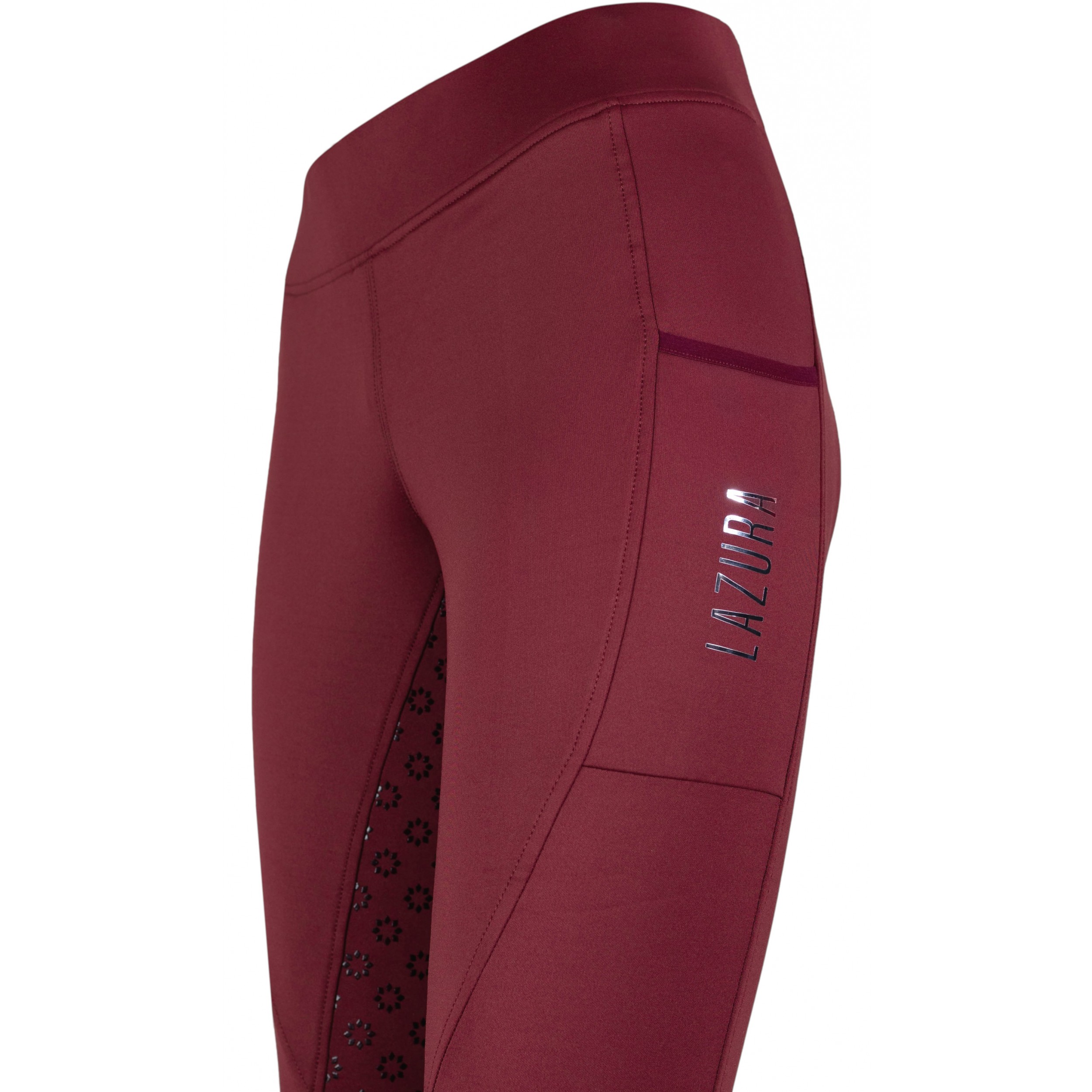 Winter Damen Reitleggings Silikon Vollbesatz THEA merlot