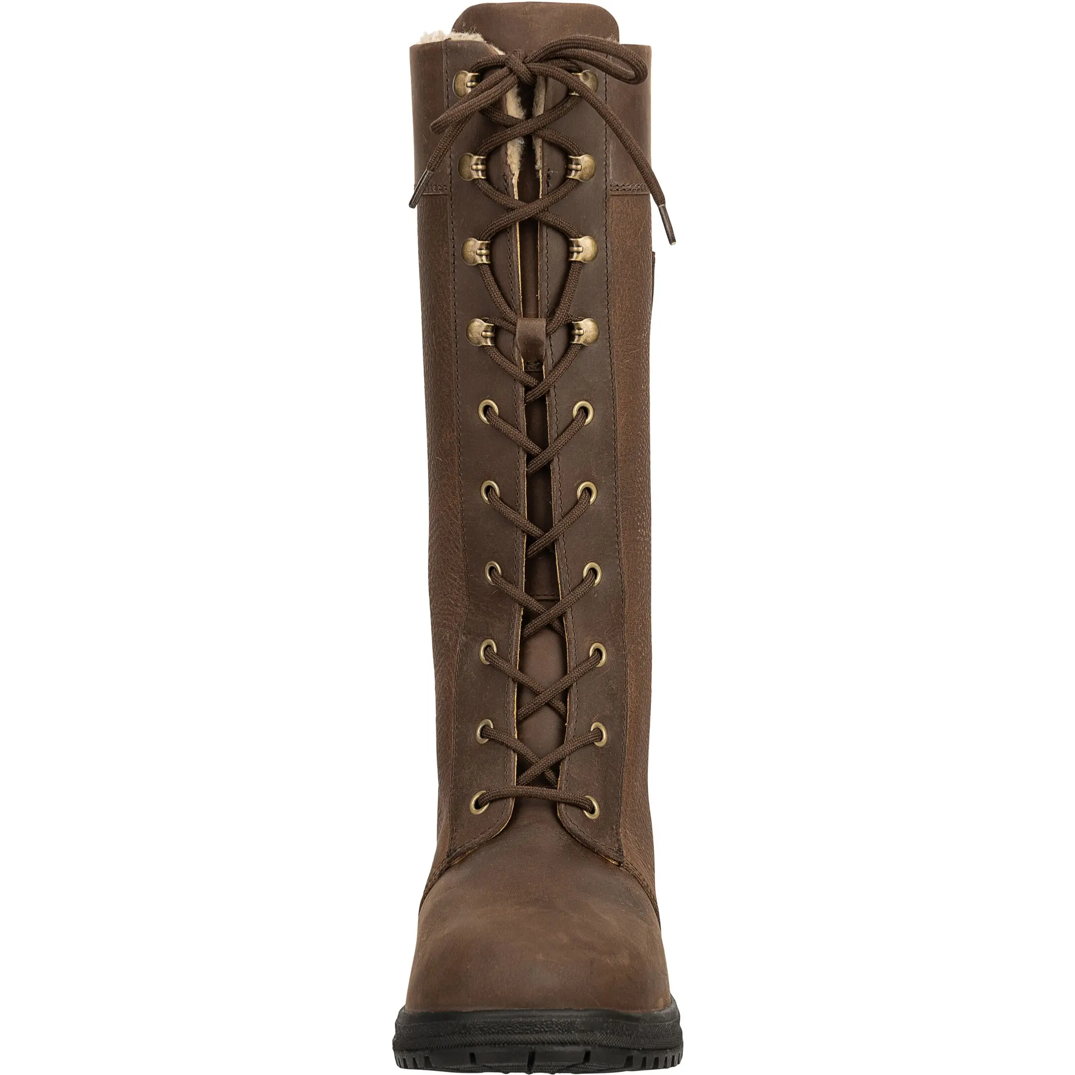 Winter Damen Reitstiefel GALWAY Echtleder waxy brown