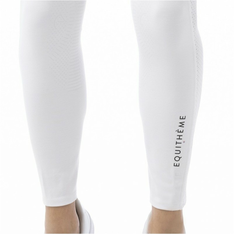 Sommer Reitleggings Silikon Kniebesatz Mesh Pull-on AKELA weiß