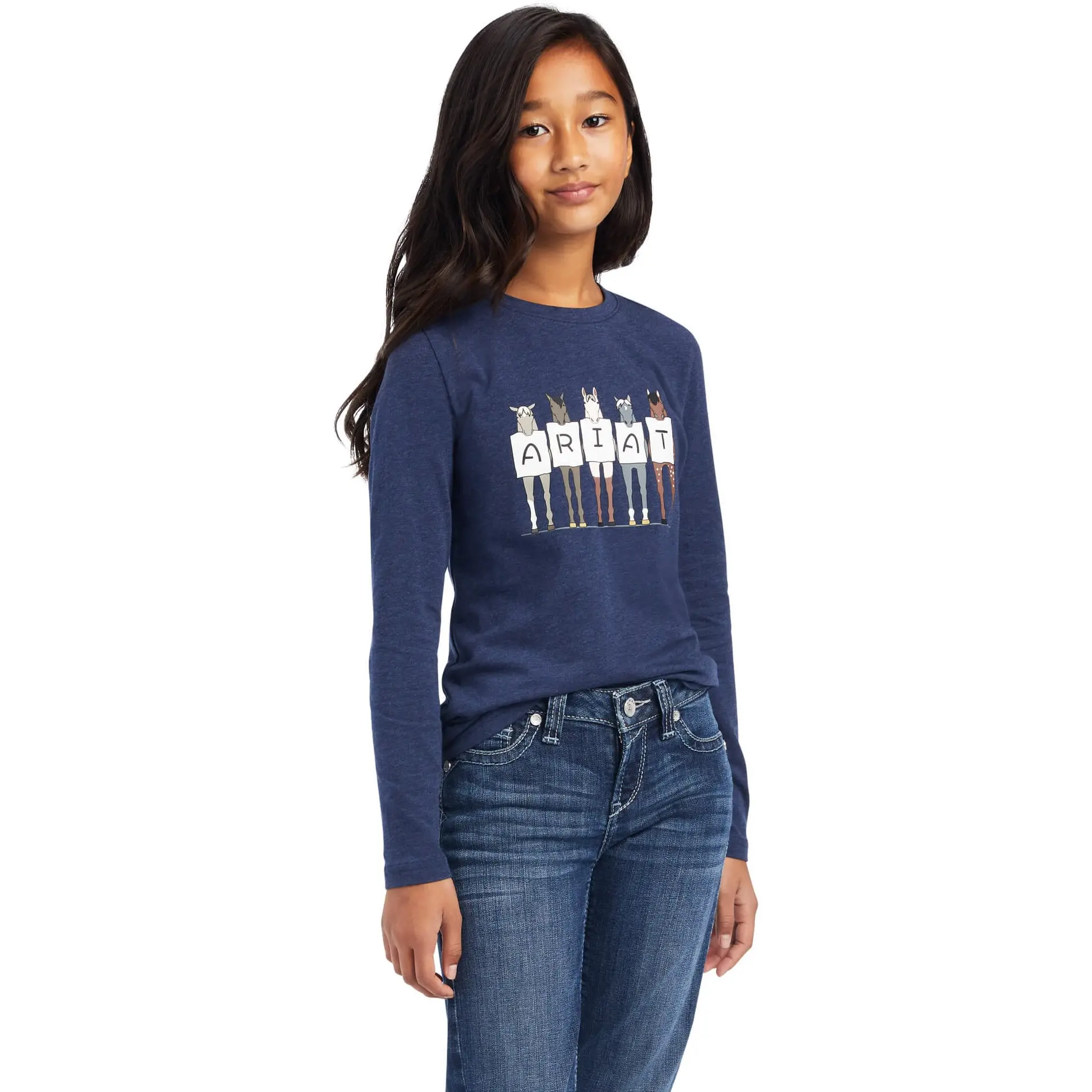 Kinder Longsleeve FAN CLUB navy heather