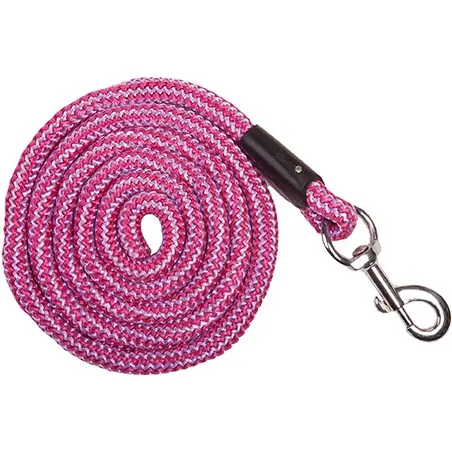 Führstrick mit Karabinerhaken AACHEN pink/flieder 180cm