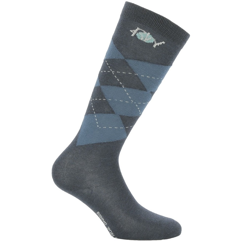 Reitsocken (2er Set) LOSANGE Riding World marineblau