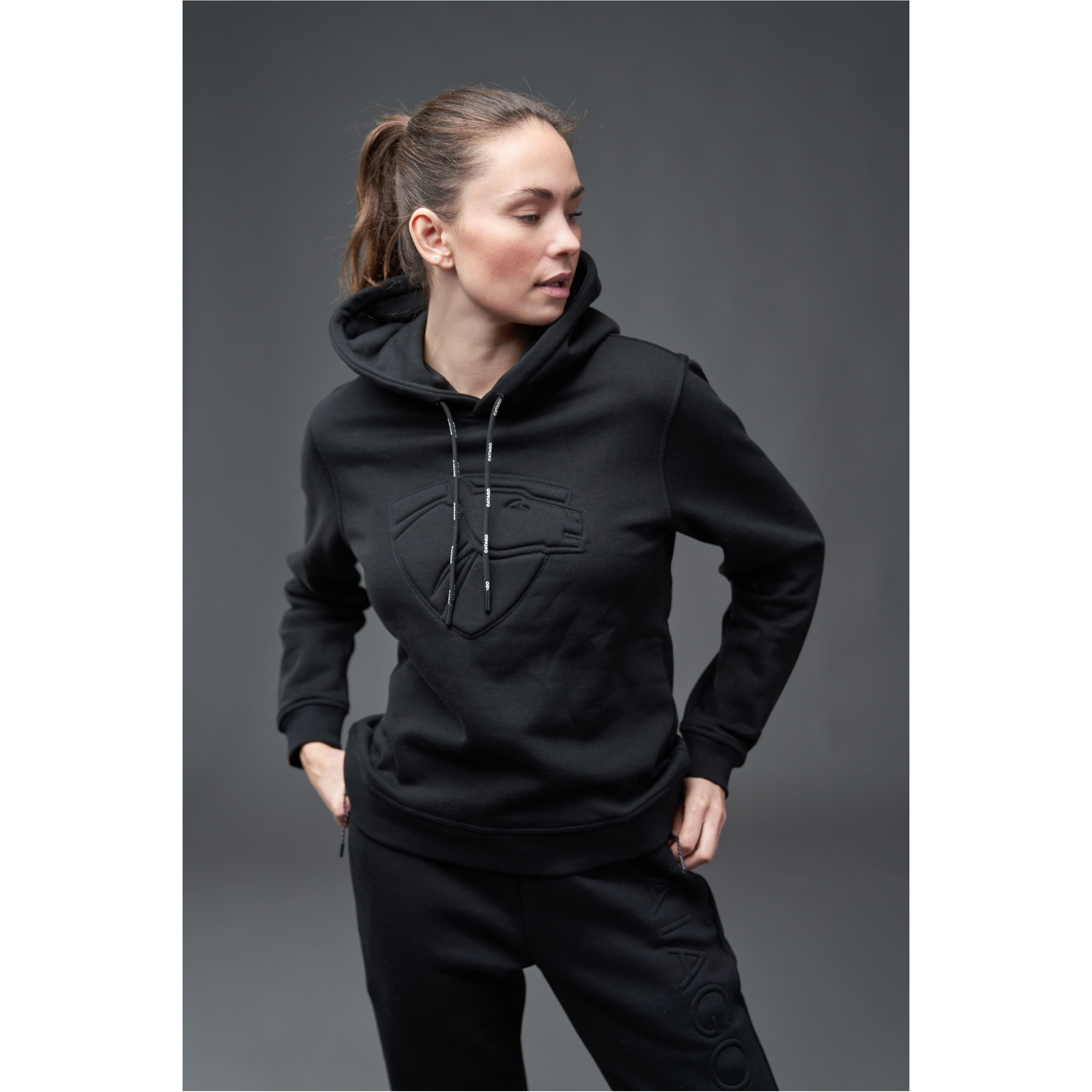 Damen Kapuzenpullover RONJA schwarz