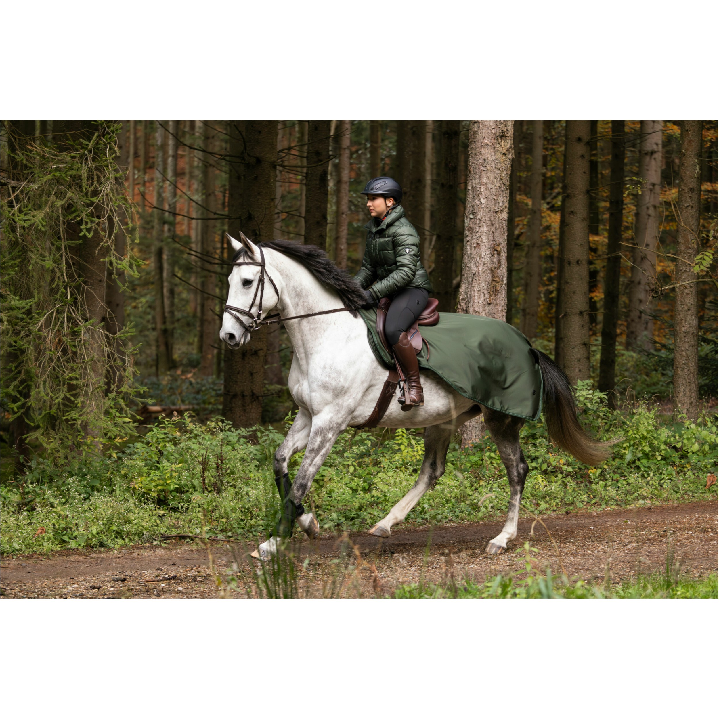 Ausreitdecke H/W24 opal green