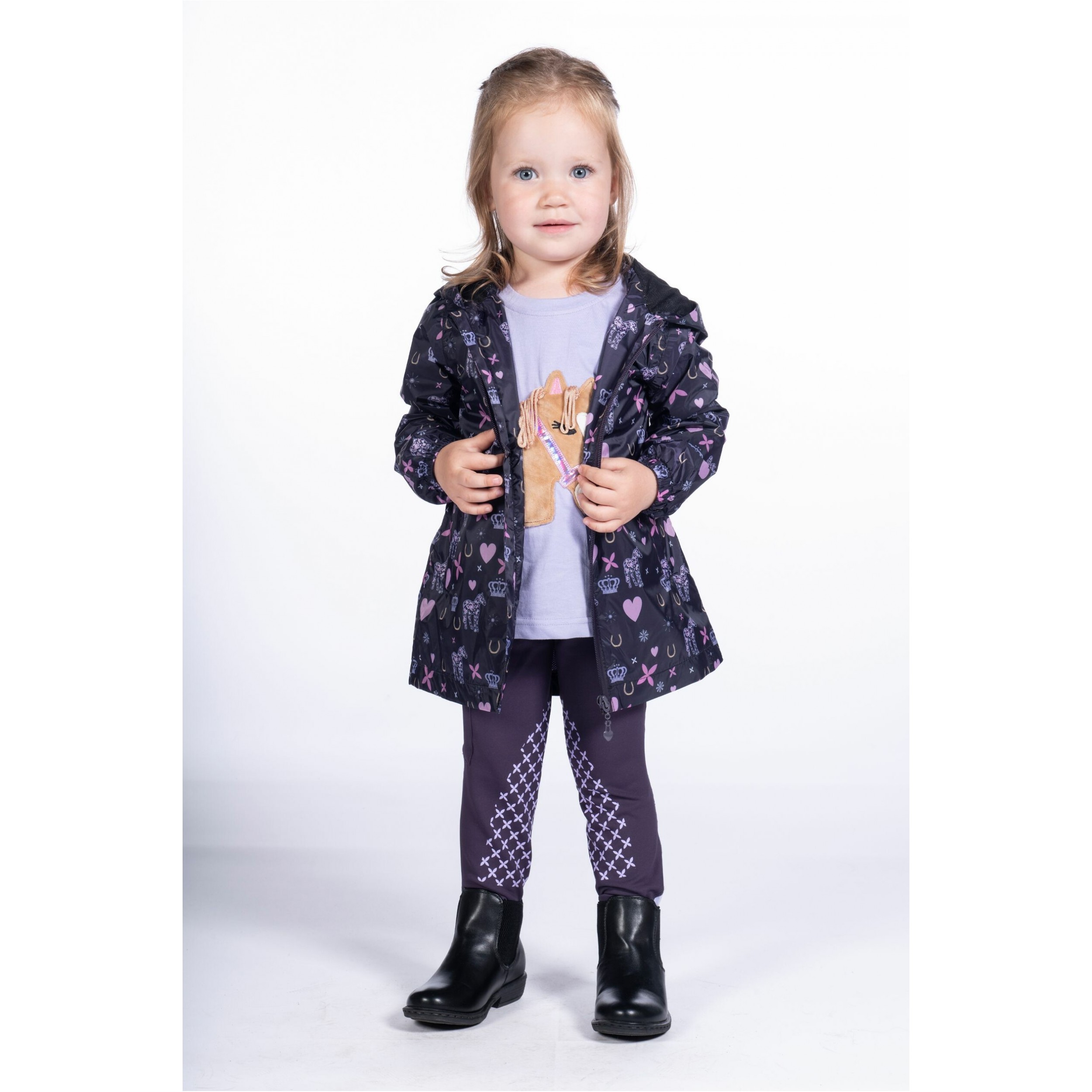 Kinder Regenjacke LOLA dunkellila