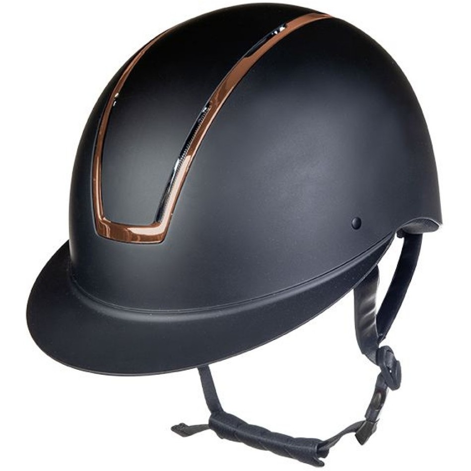 Damen Reithelm LADY SHIELD schwarz/rosegold