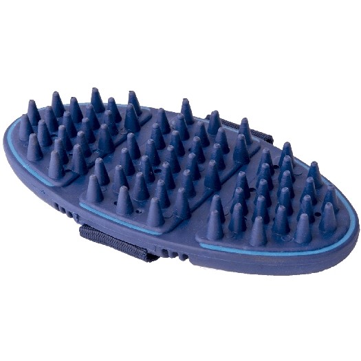 Massage-Striegel FLEX azurblau/blau