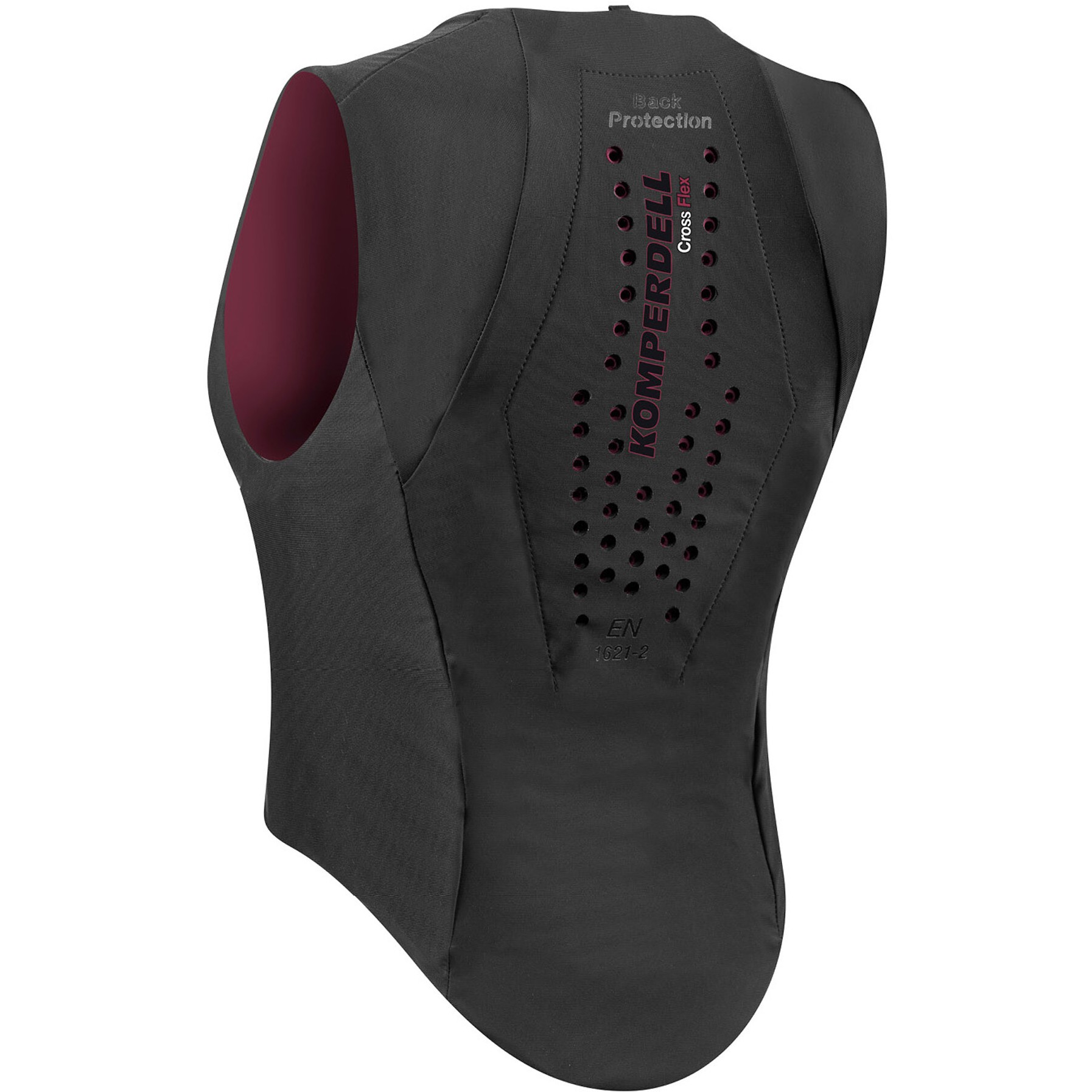 Damen Rückenprotektor BALLISTIC Flex Fit Slim schwarz/bordeaux