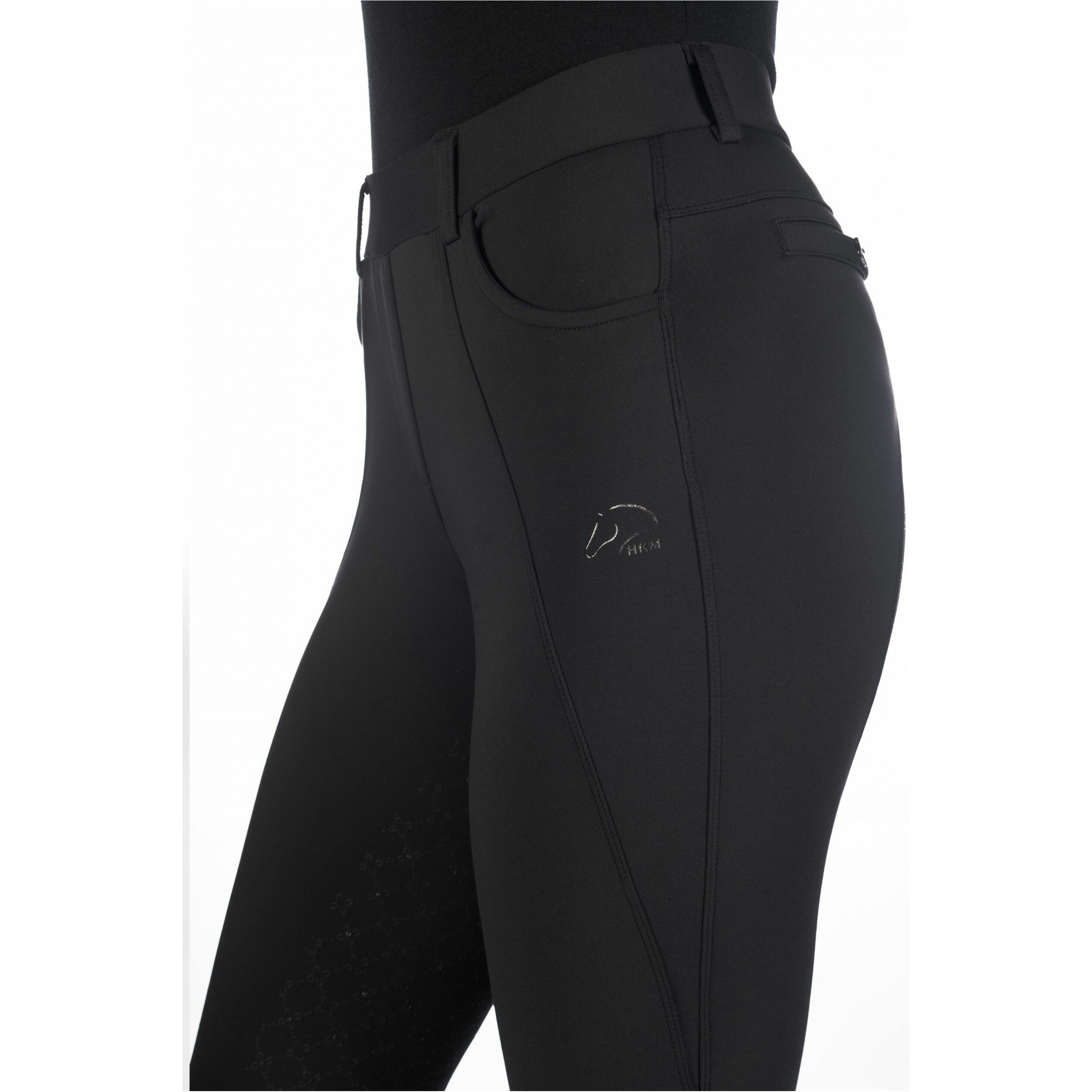 Damen Reitleggings Silikon Vollbesatz ROSEWOOD schwarz