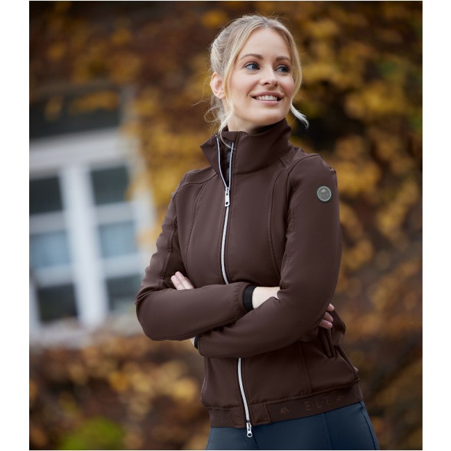 Damen Reitjacke KAIRO Softshell kastanienbraun