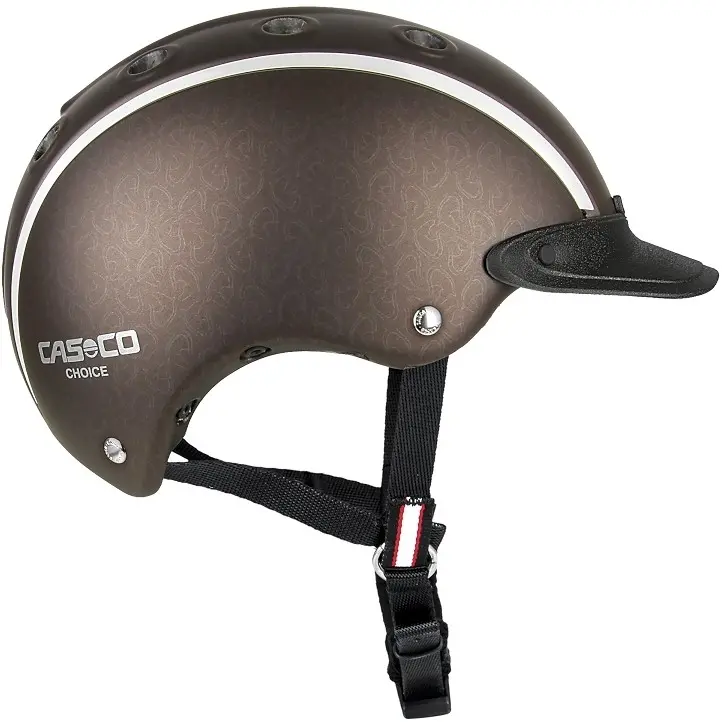 Kinder Reit-, Fahrrad- und Skihelm CHOICE braun metallic S (52-56cm)