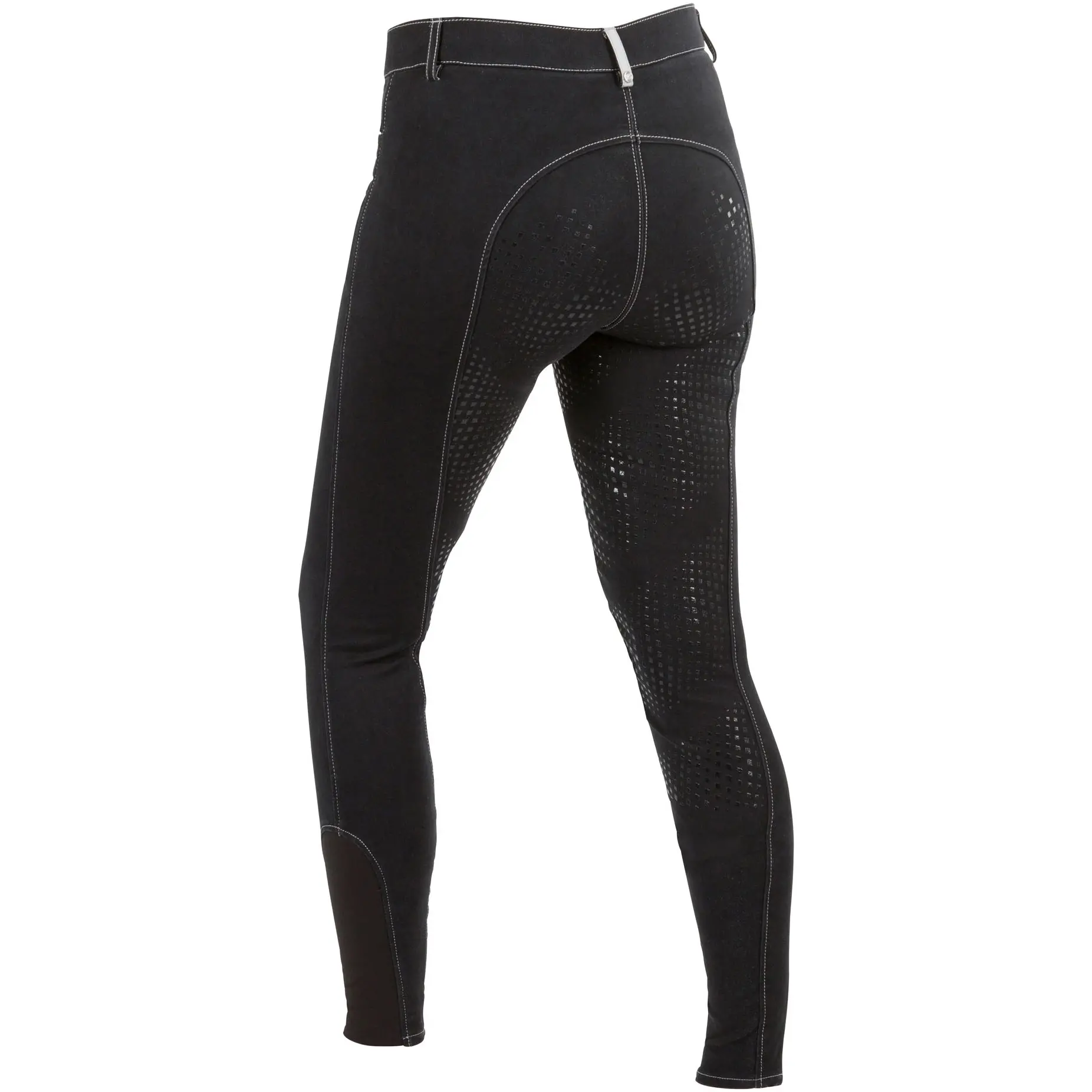 Damen Reithose Silikon Vollbesatz BASIC PLUS schwarz