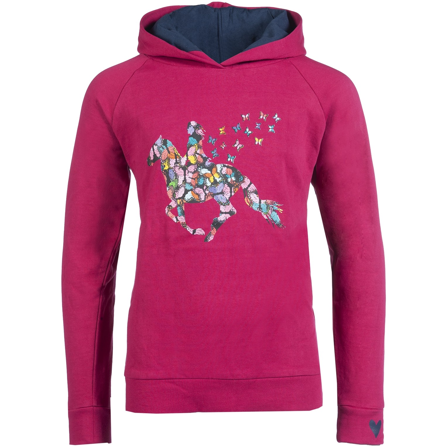 Kinder Hoody BUTTERFLY cranberry